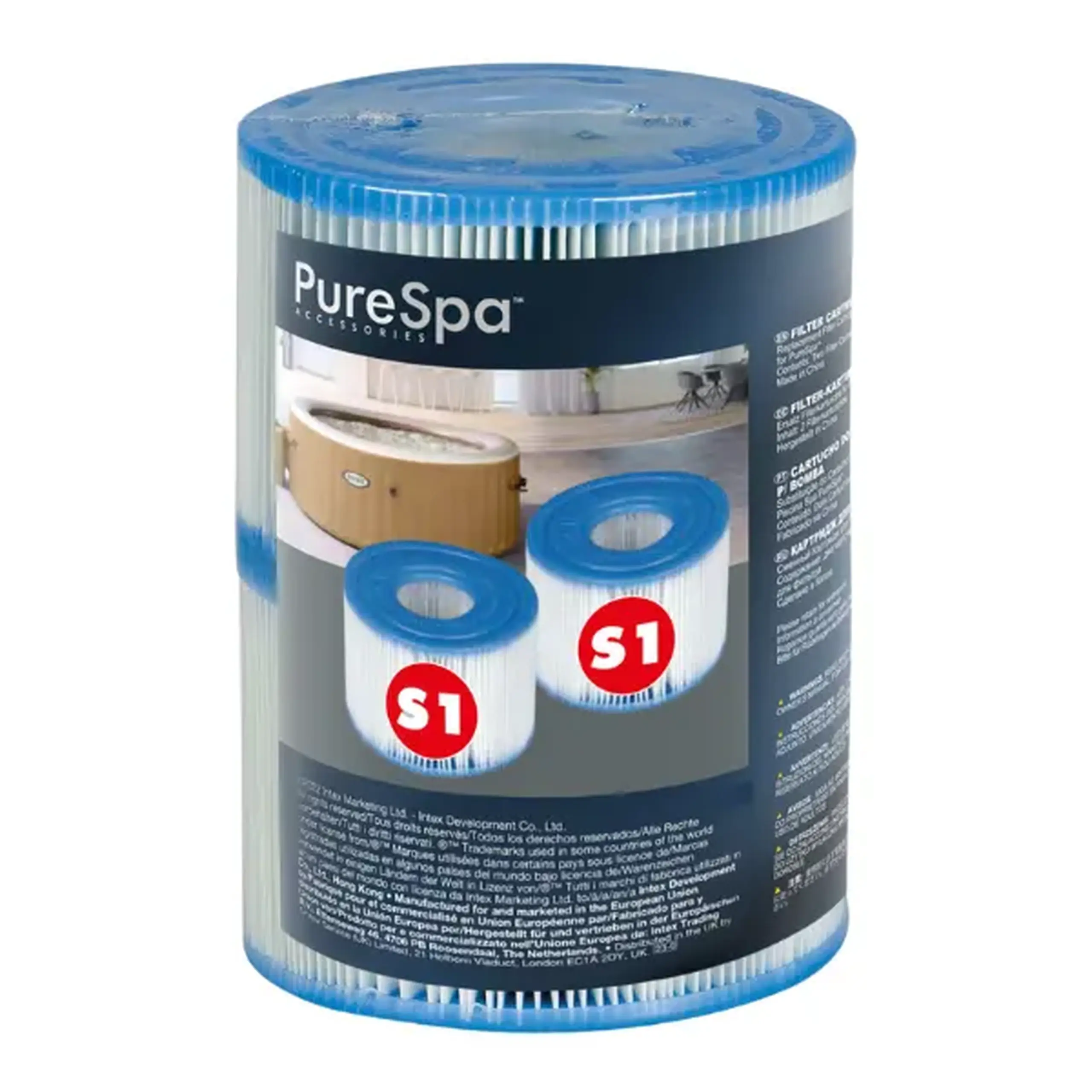 Filtru – cartuș S1 pentru piscine Intex PureSpa, set de 2 bucăți.