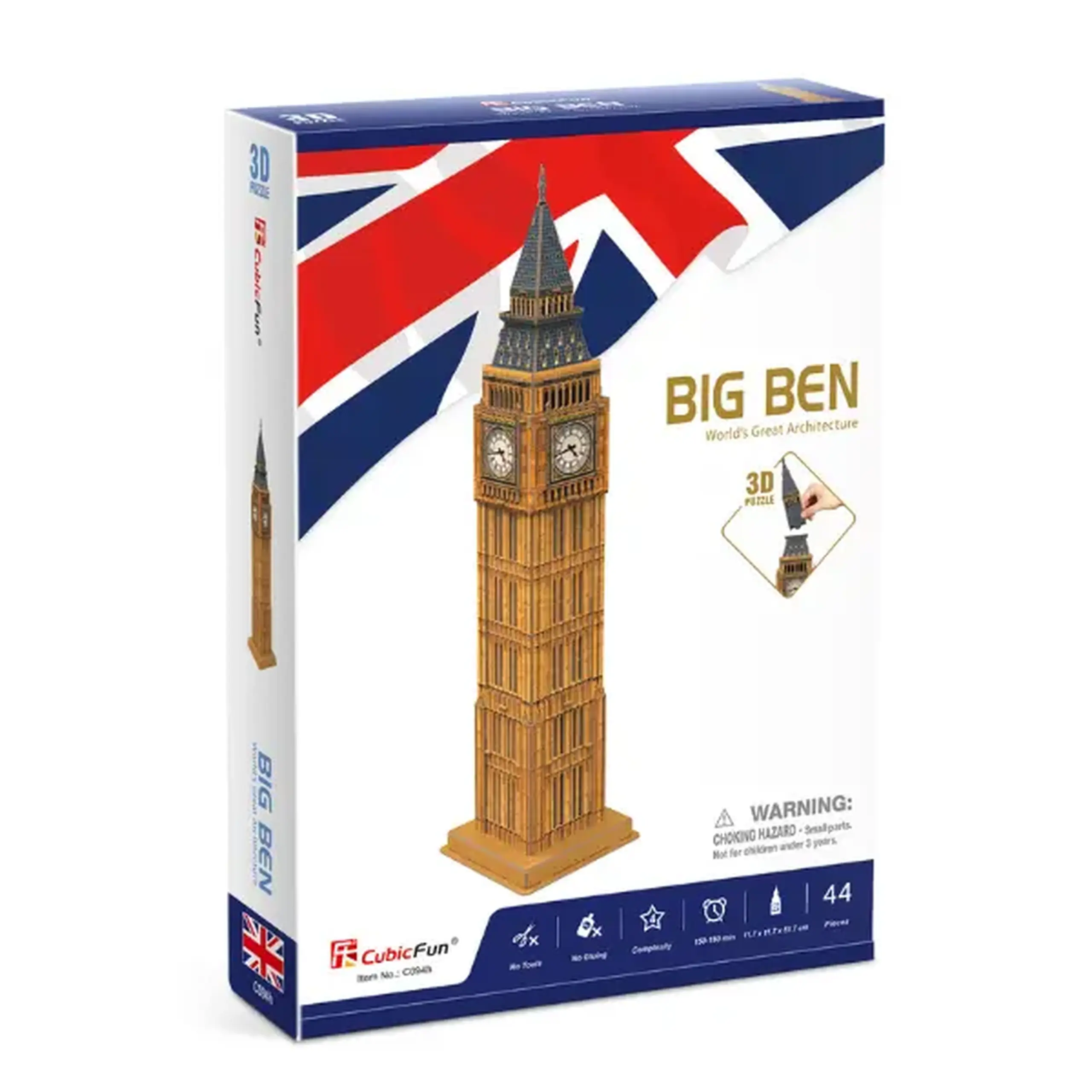 3D puzzle "Big Ben", 44 elemente