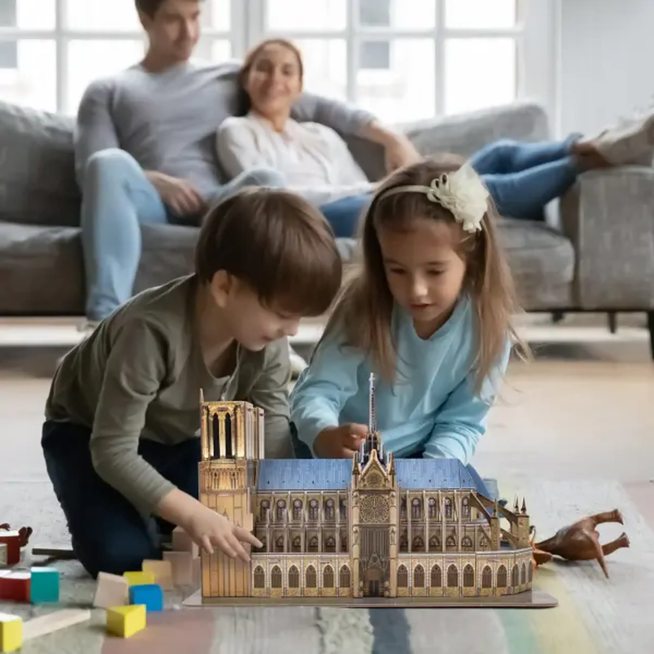 3D puzzle "Catedrala Notre Dame", 53 elemente
