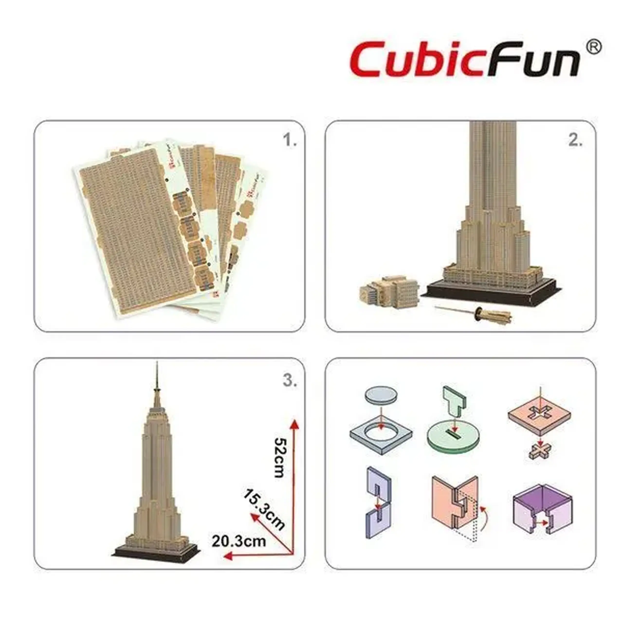 3D puzzle “Empire State Building”, 54 elemente