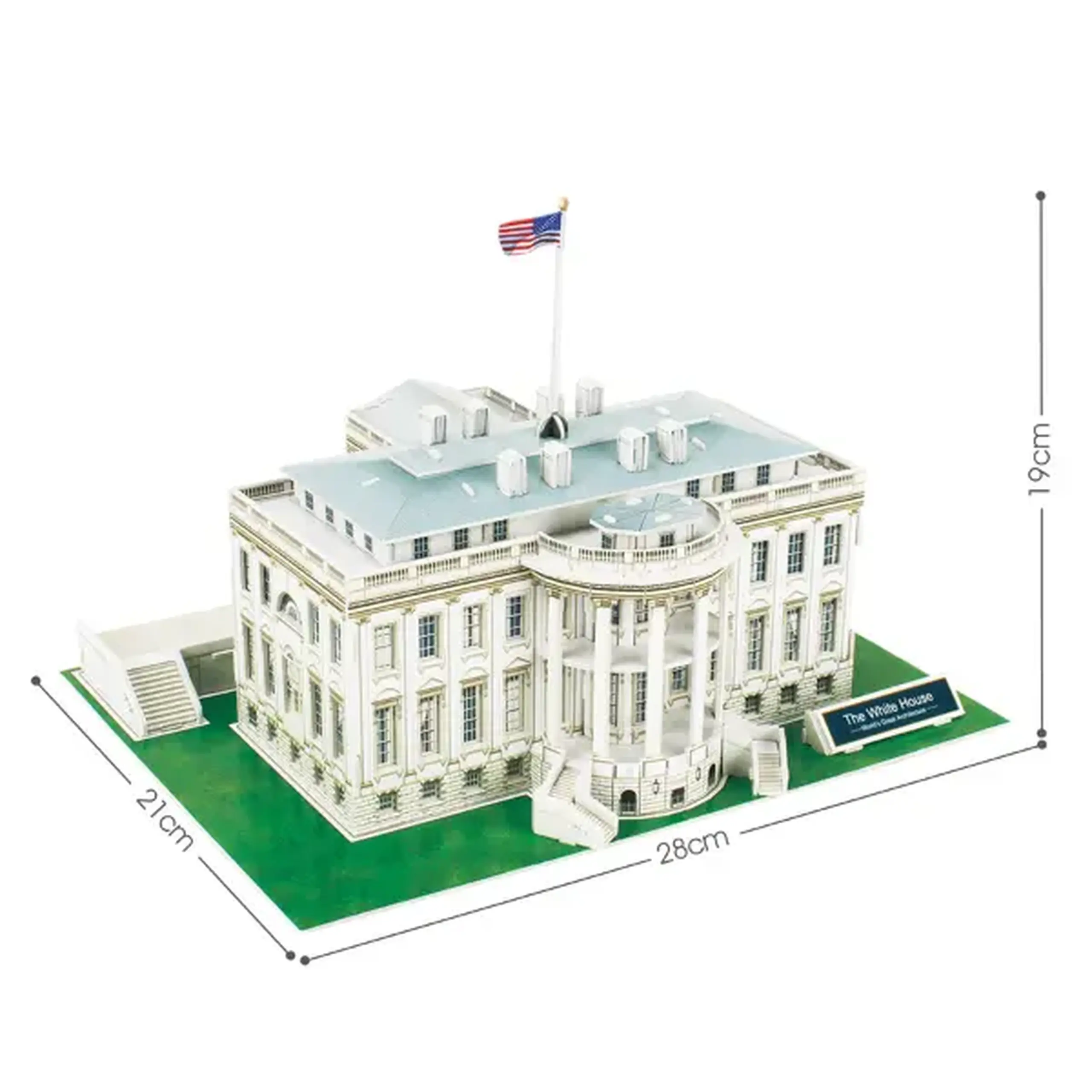 3D Puzzle Casa albă, 64 de elemente