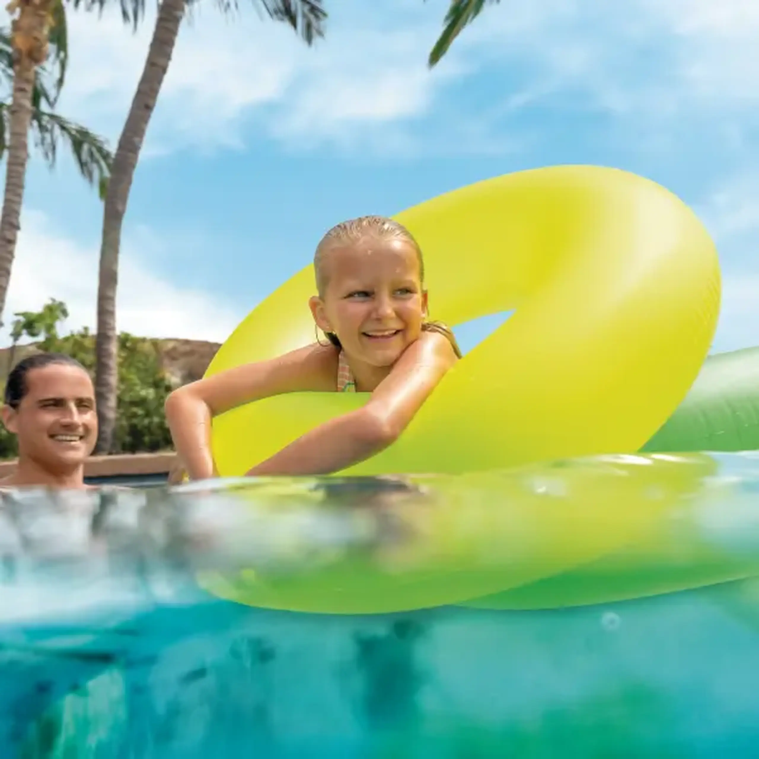 INTEX Cerc gonflabil “Neon rece” D 91 cm, până la 60 kg, 9+, 4 culori