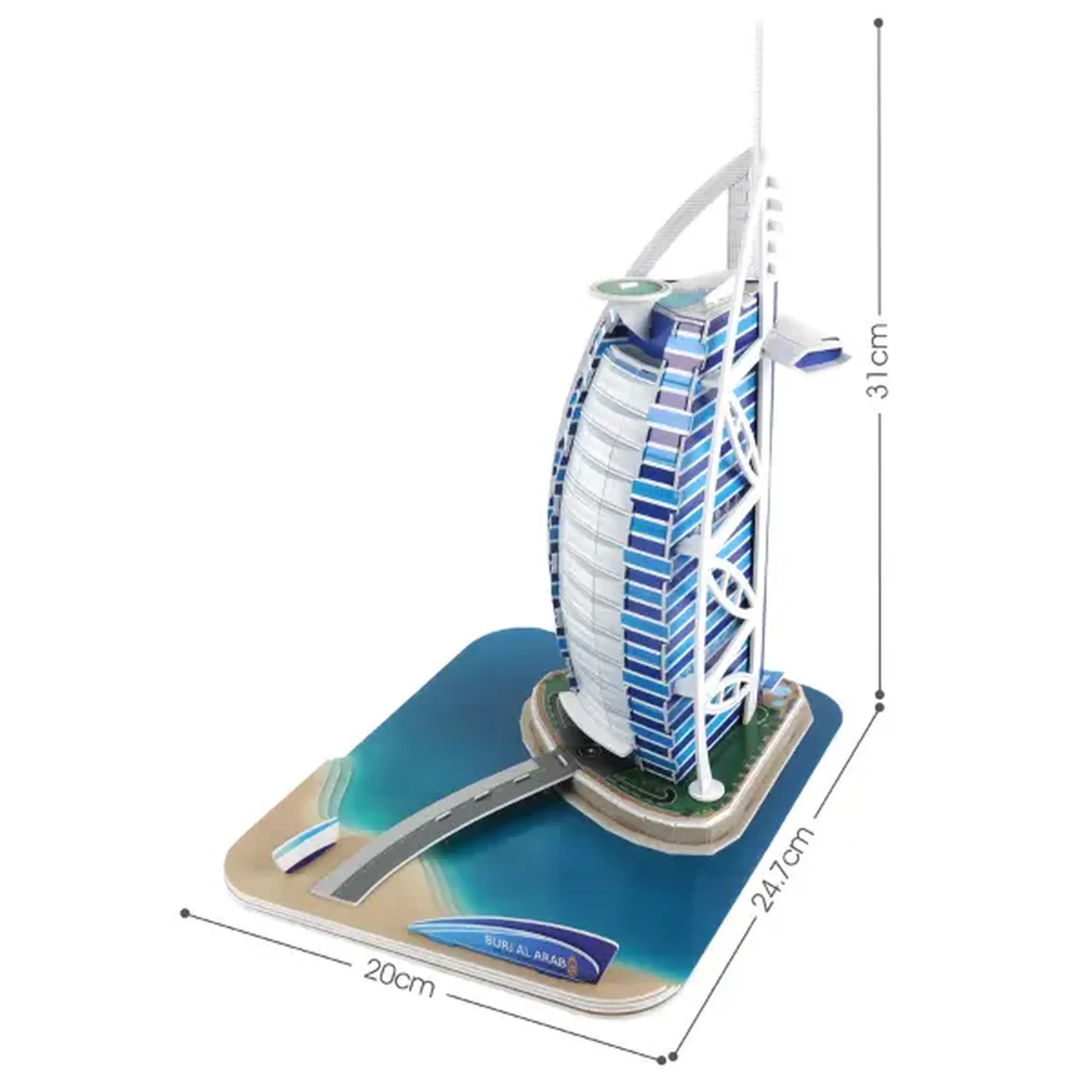 3D Puzzle „Burj al-Arab”, 46 elemente