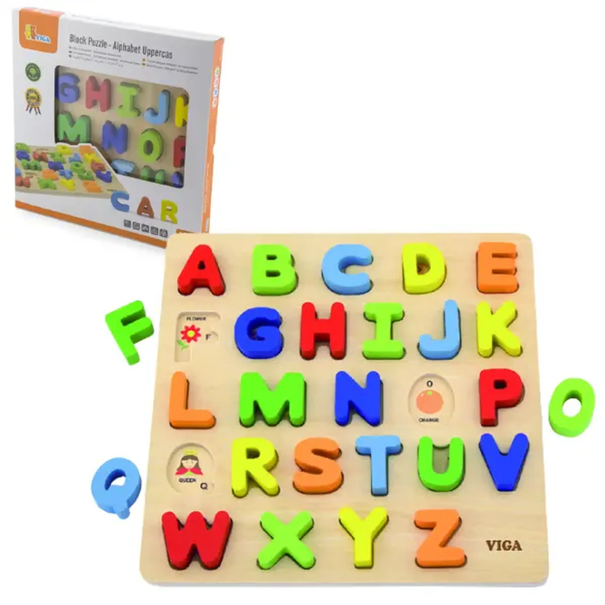 Bloc puzzle „Învățăm alfabetul””