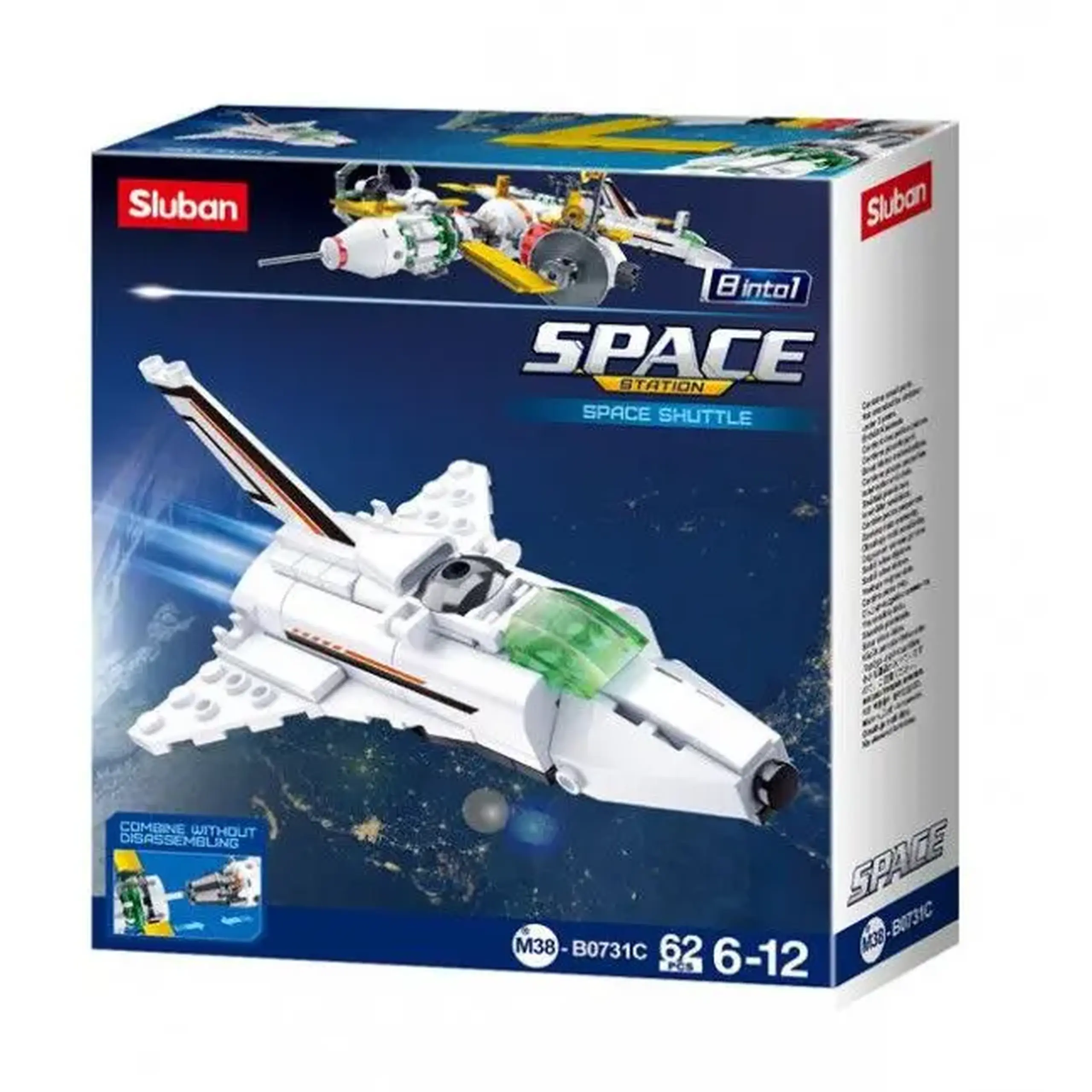 Set de construcție ”Statie cosmica internationala”, 8 modele, de la 58 elem.
