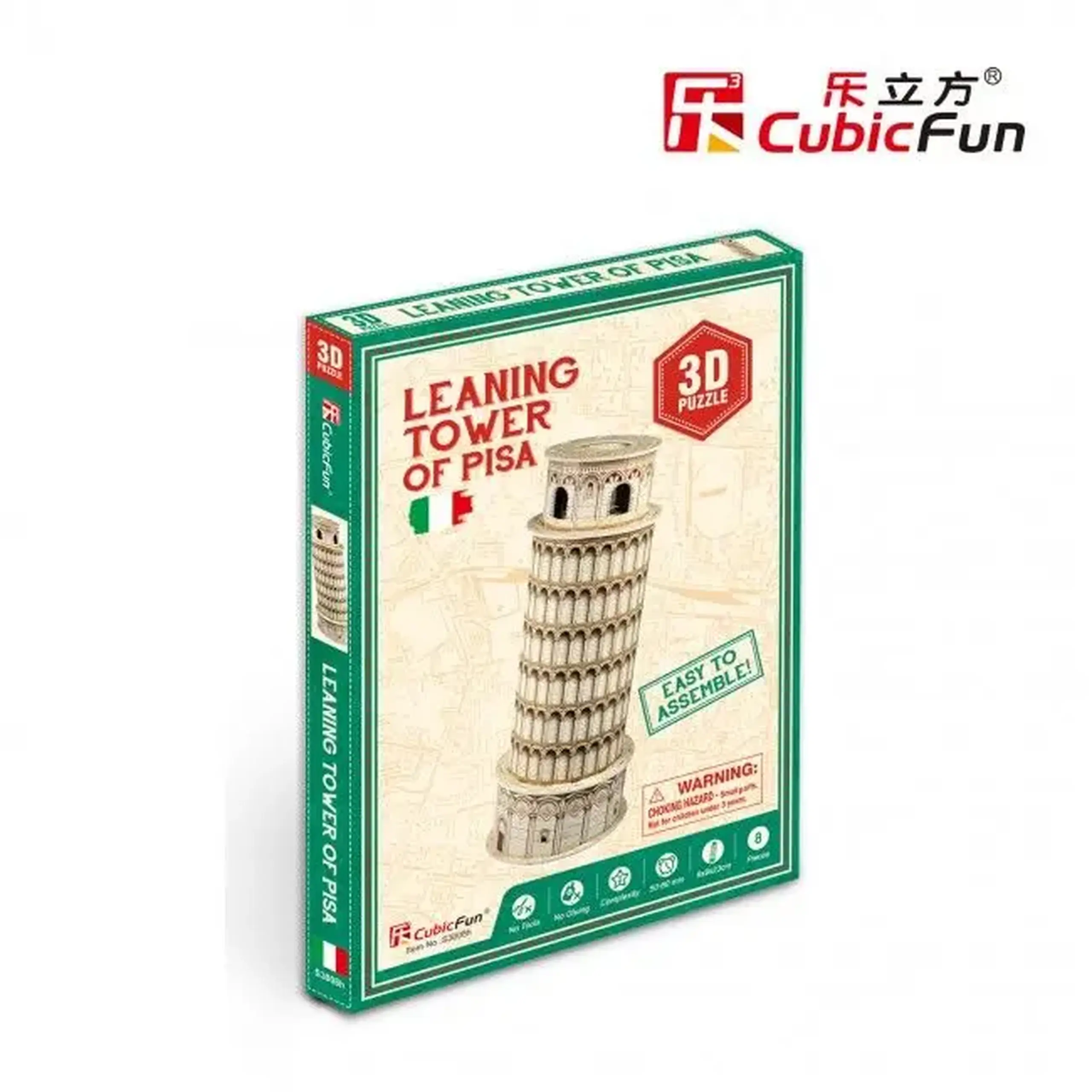 3D puzzle "Tower of Pisa", 8 elem.