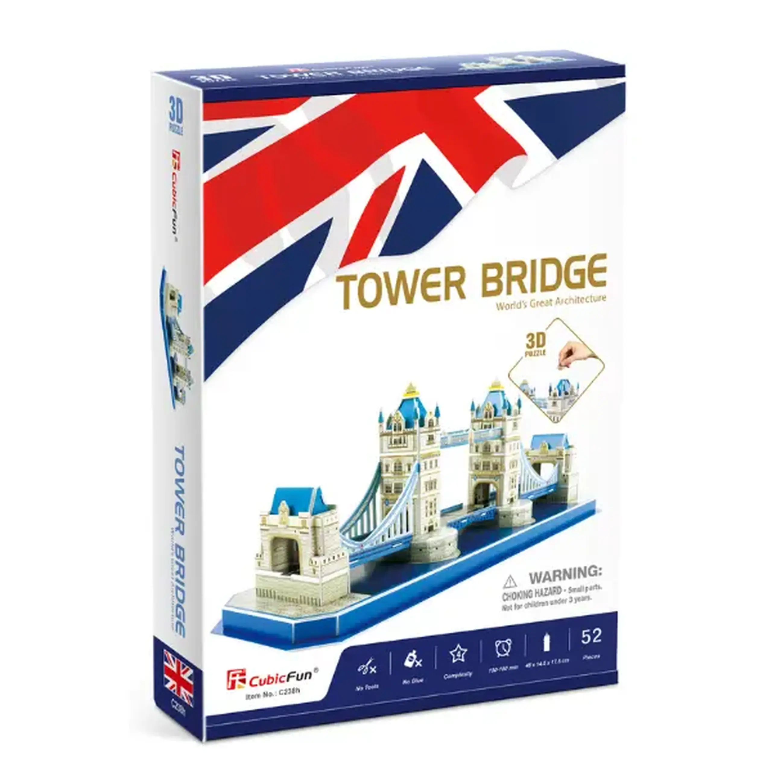 3D puzzle "Podul Turnului", 52 elemente