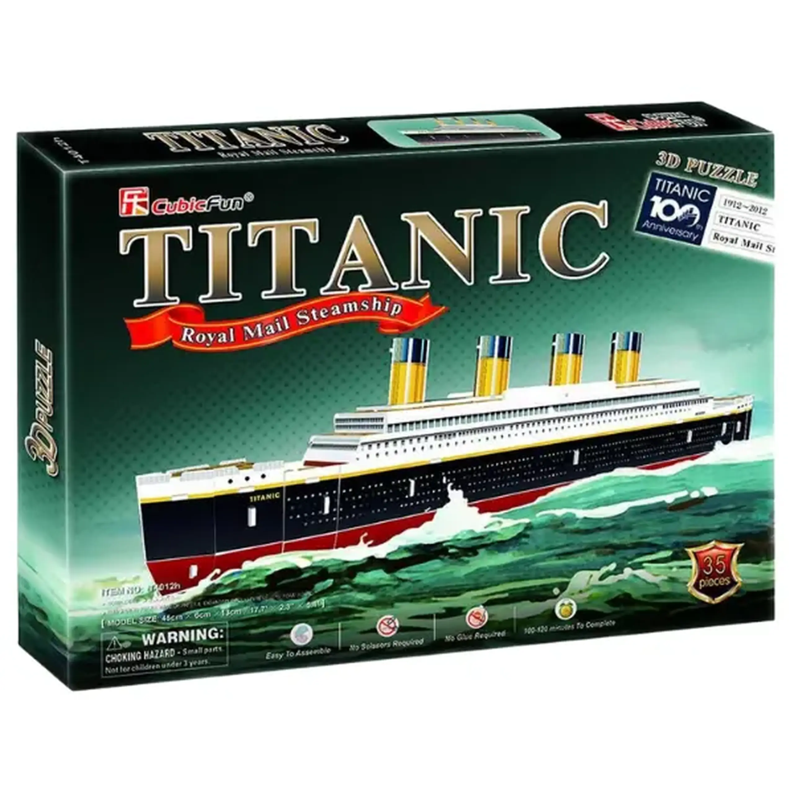 3D puzzle “Titanic”, model mic, 35 elemente