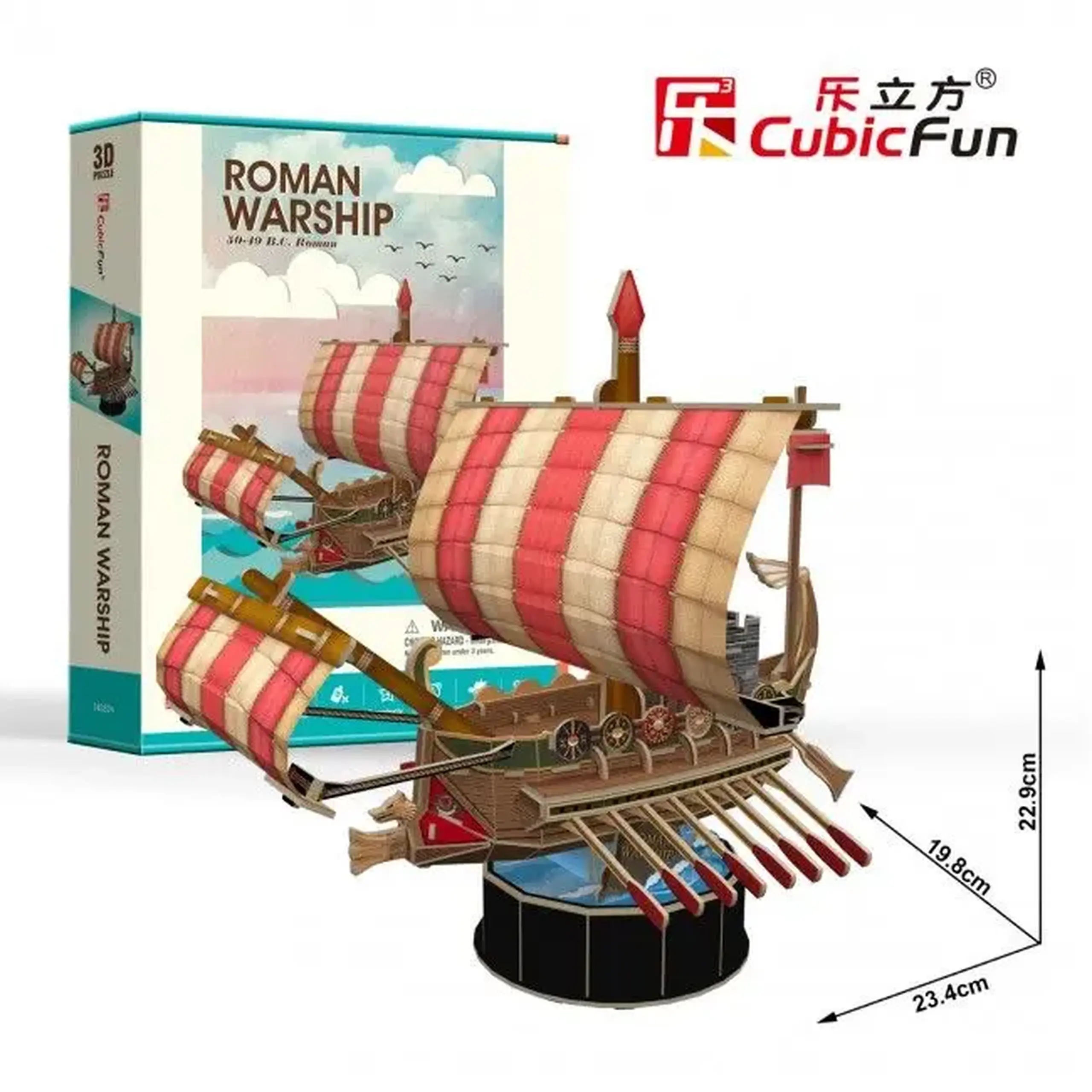 3D puzzle “Nava romană de război”, 114 elemente