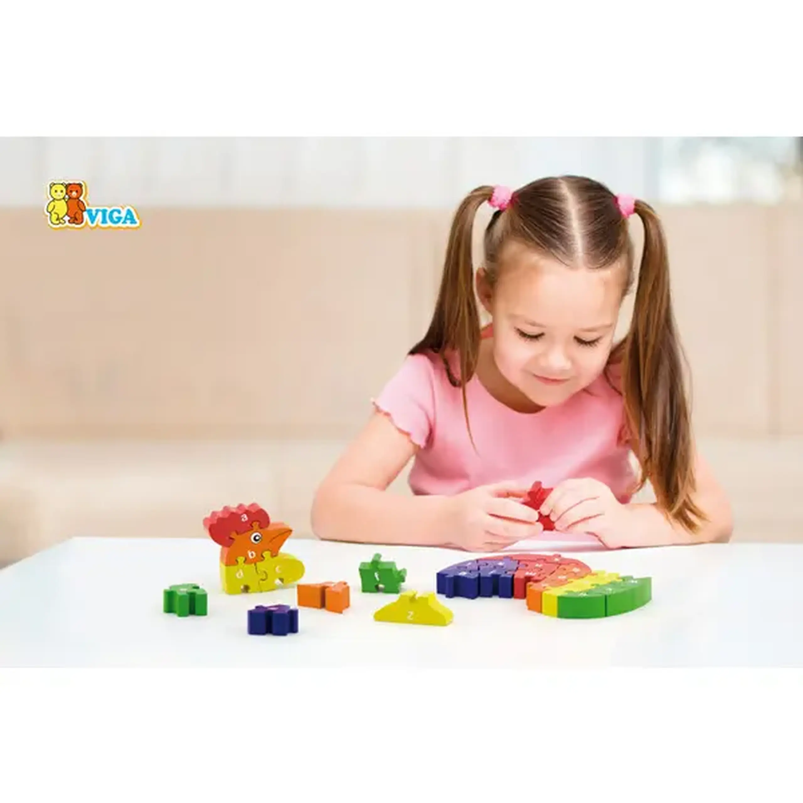 Puzzle 3D din lemn "Cocoș"