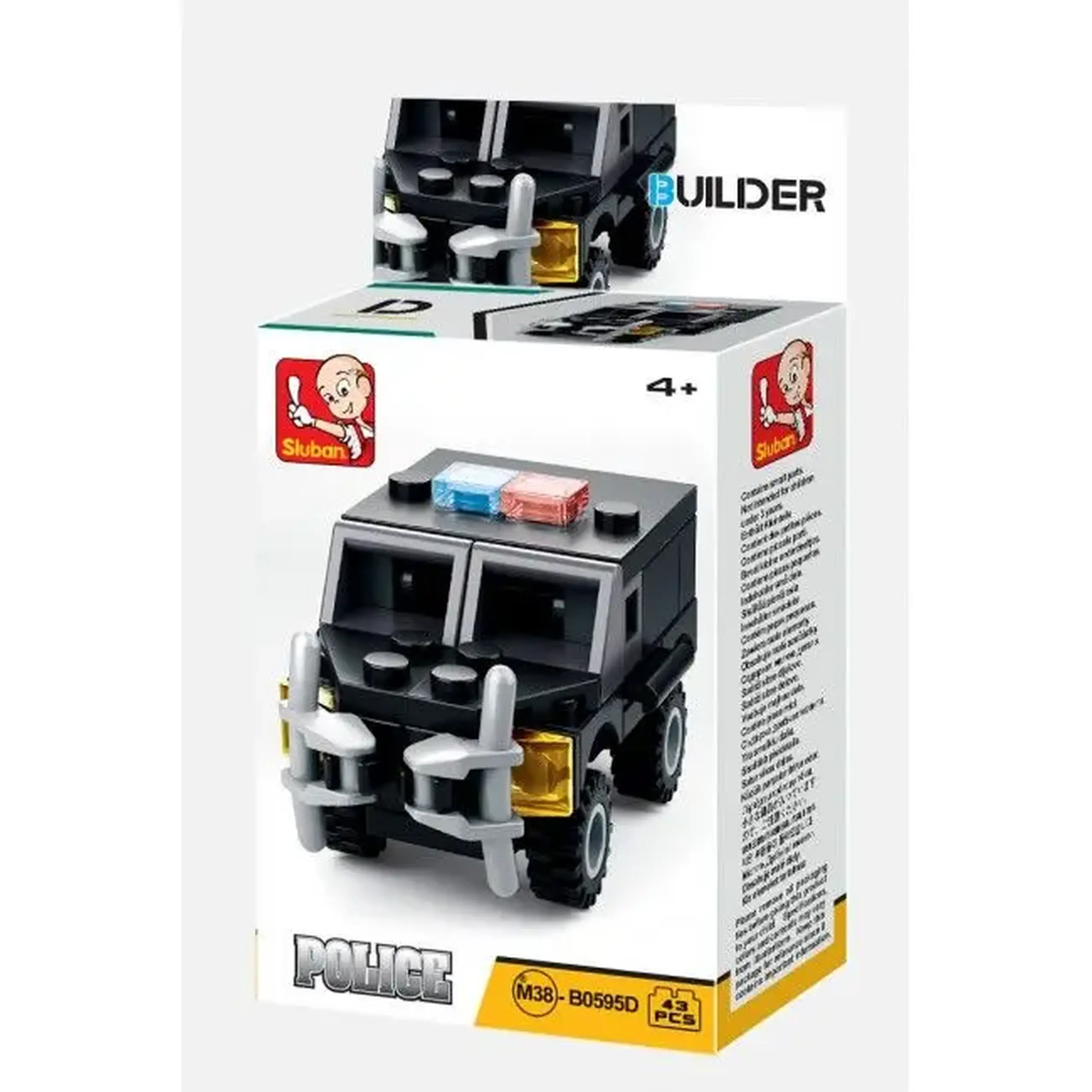 Set de construcție ”Transportul poliției”, 4 modele, de la 35 pînă la 43 elem.