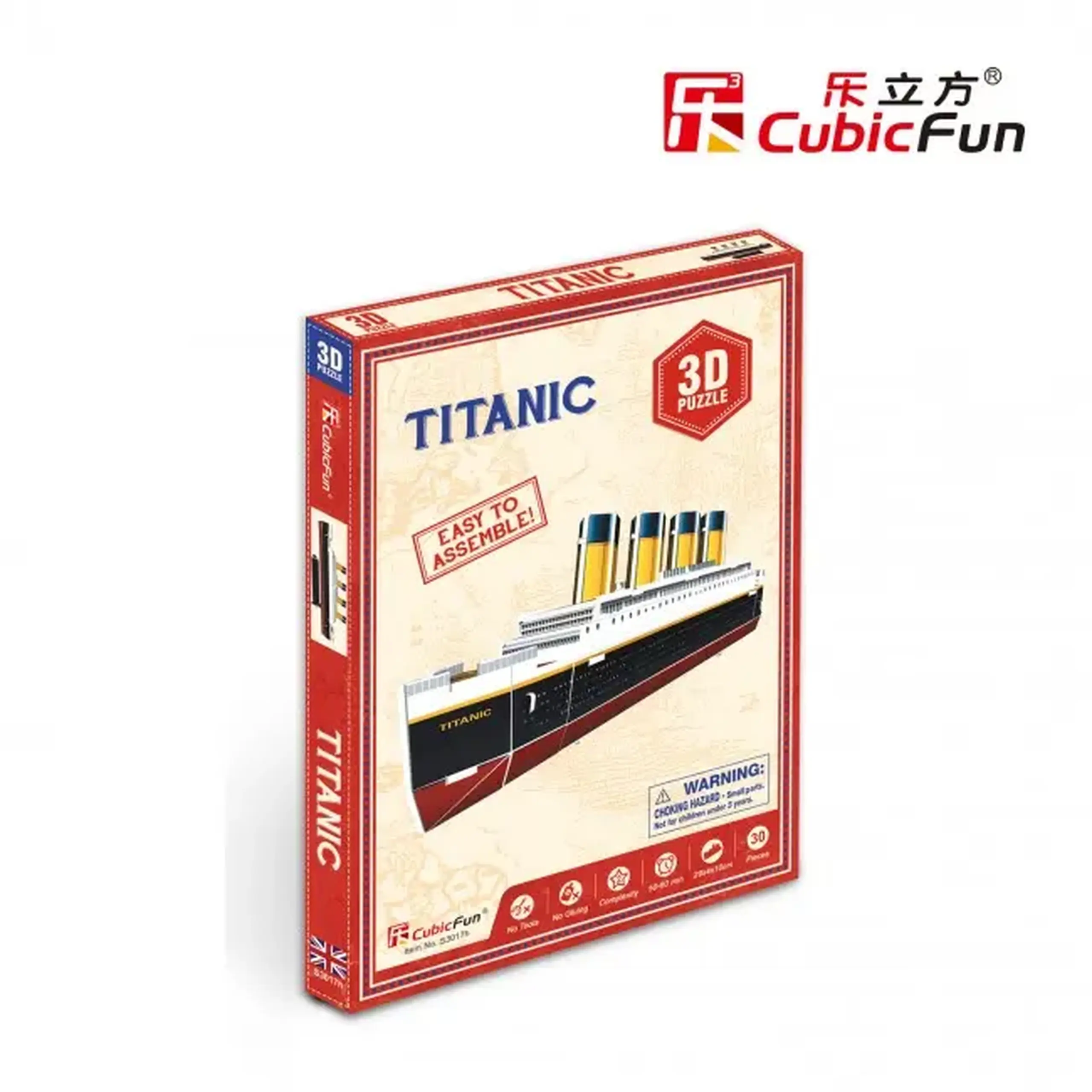 3D puzzle “Titanic”, 30 elemente