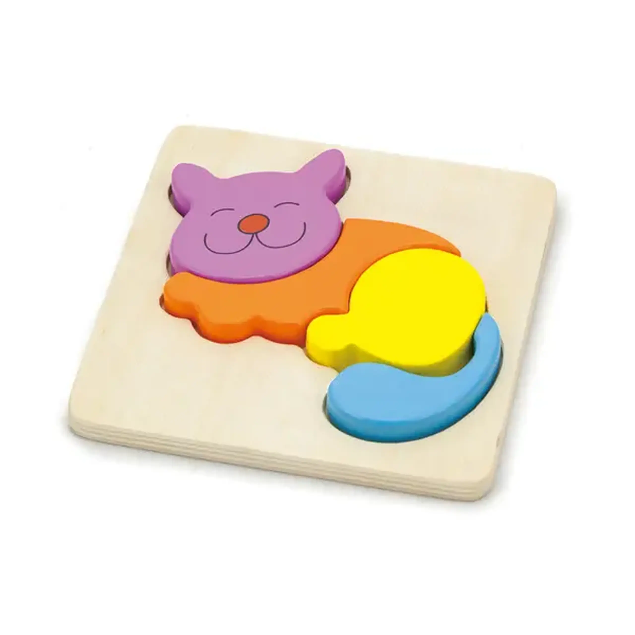 Mini puzzle cu diferite forme "Pisica"