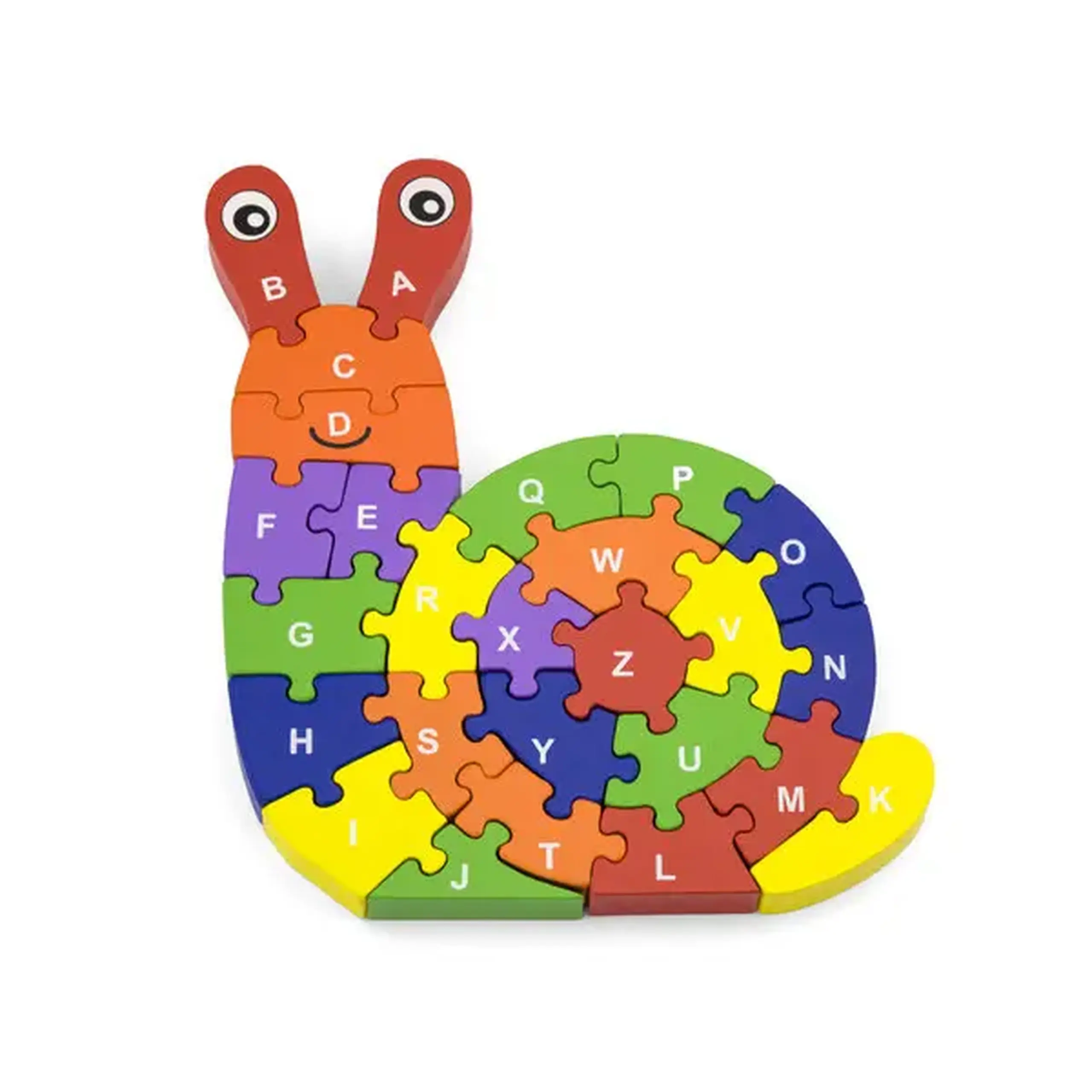 Puzzle 3D din lemn "Melc"