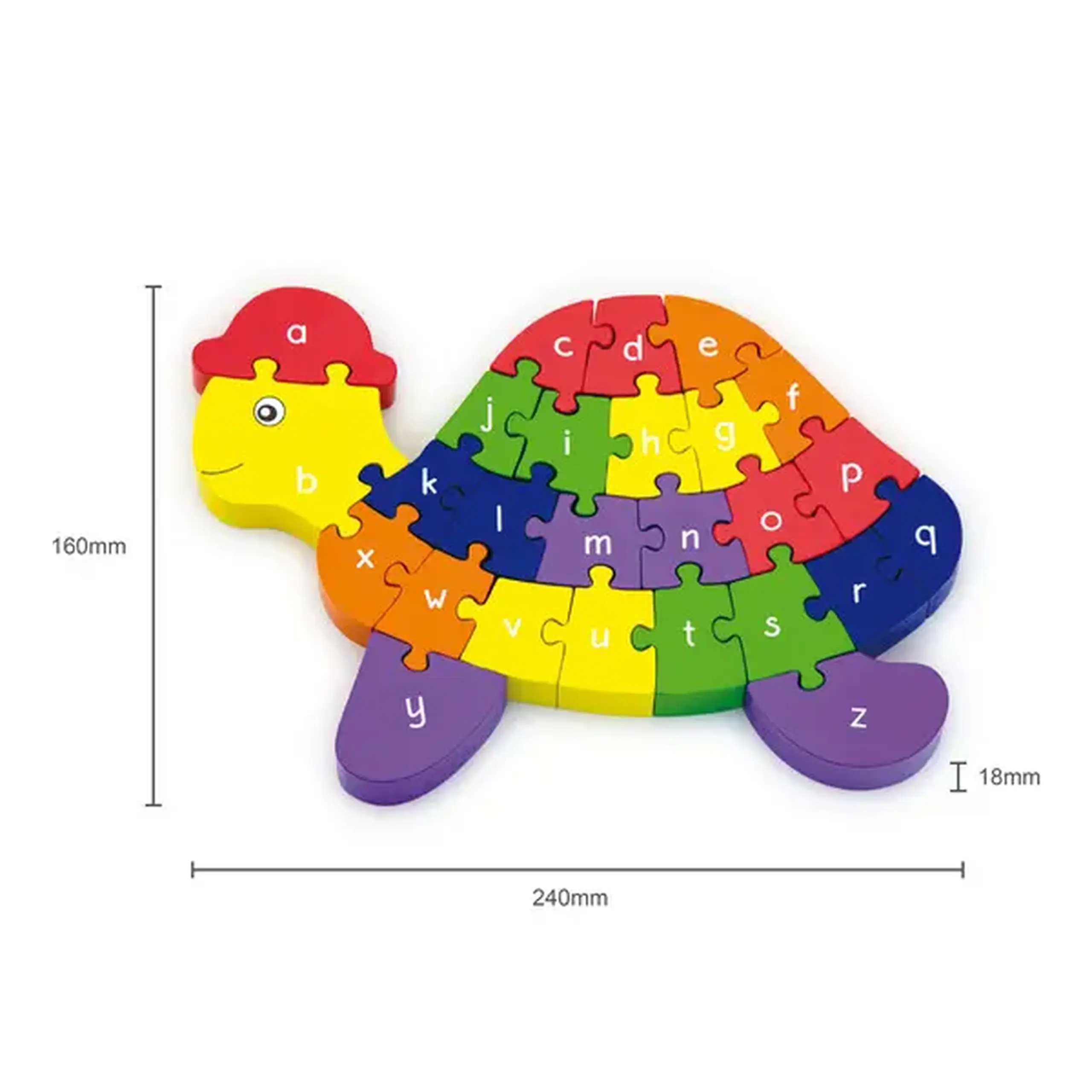 Puzzle 3D din lemn "Broasca țestoasă"