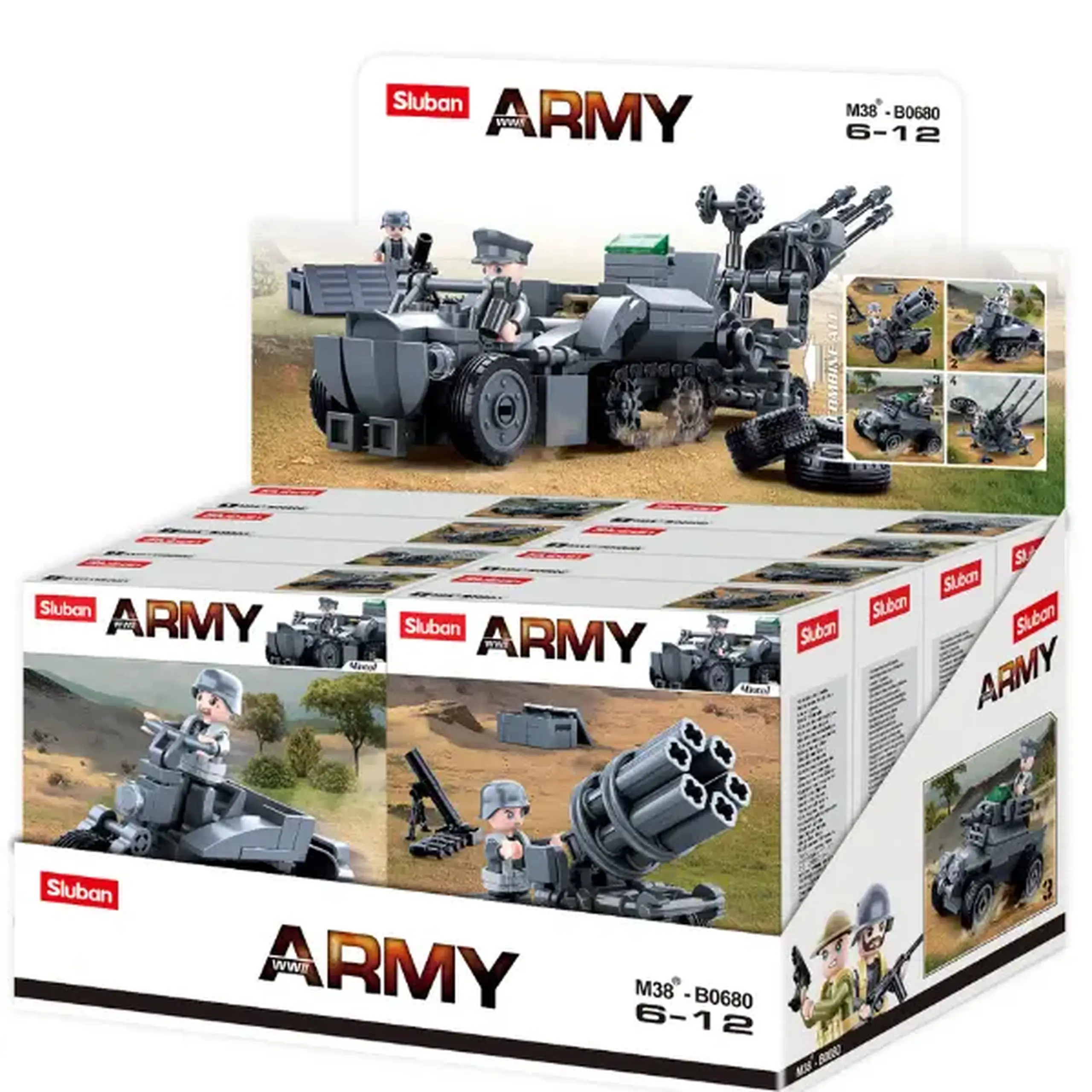 Set de construcție ”Tanc”, 4 modele, de la 76 pînă la 104 elem.