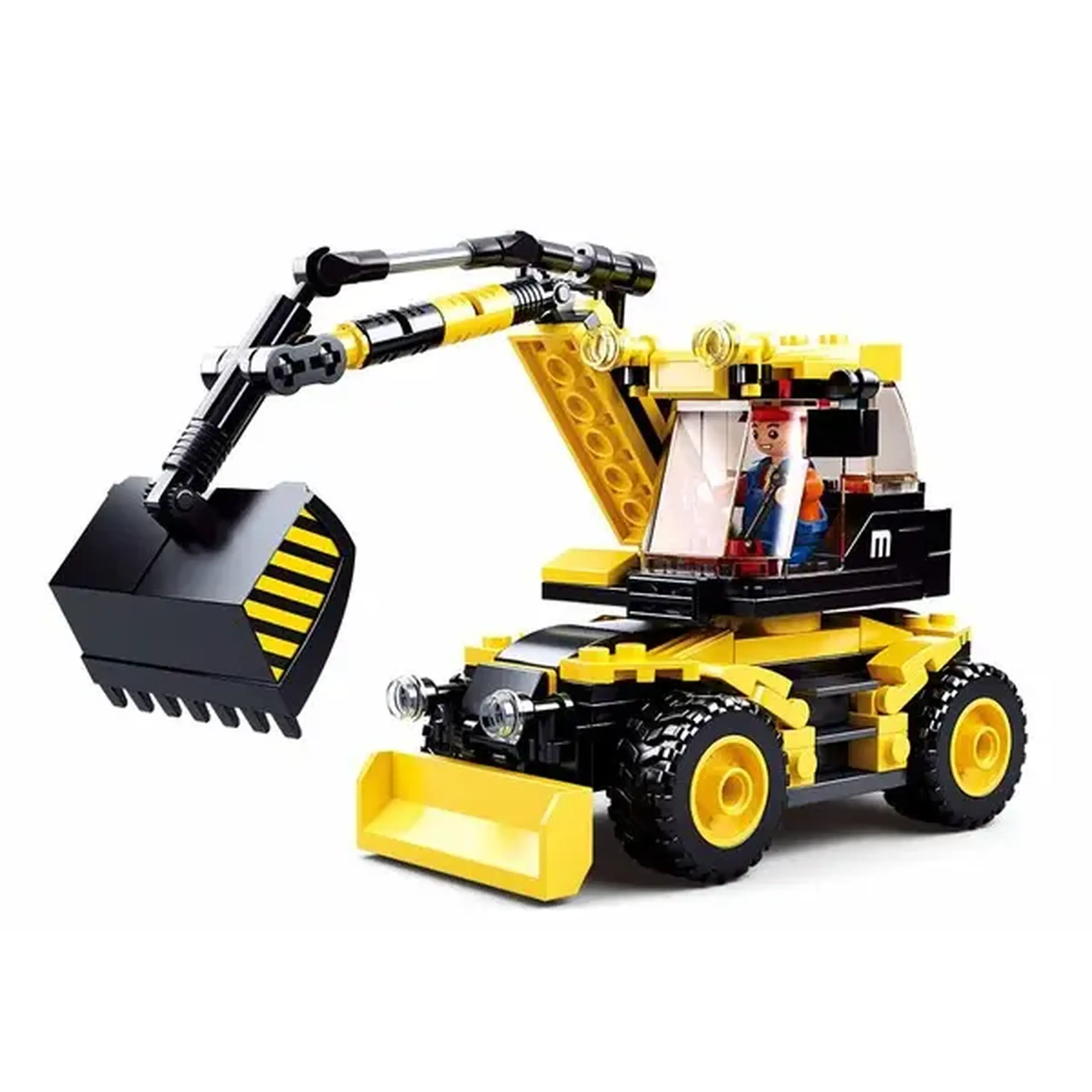 Set de construcție ”Excavator 2 în 1”, 196 elem.
