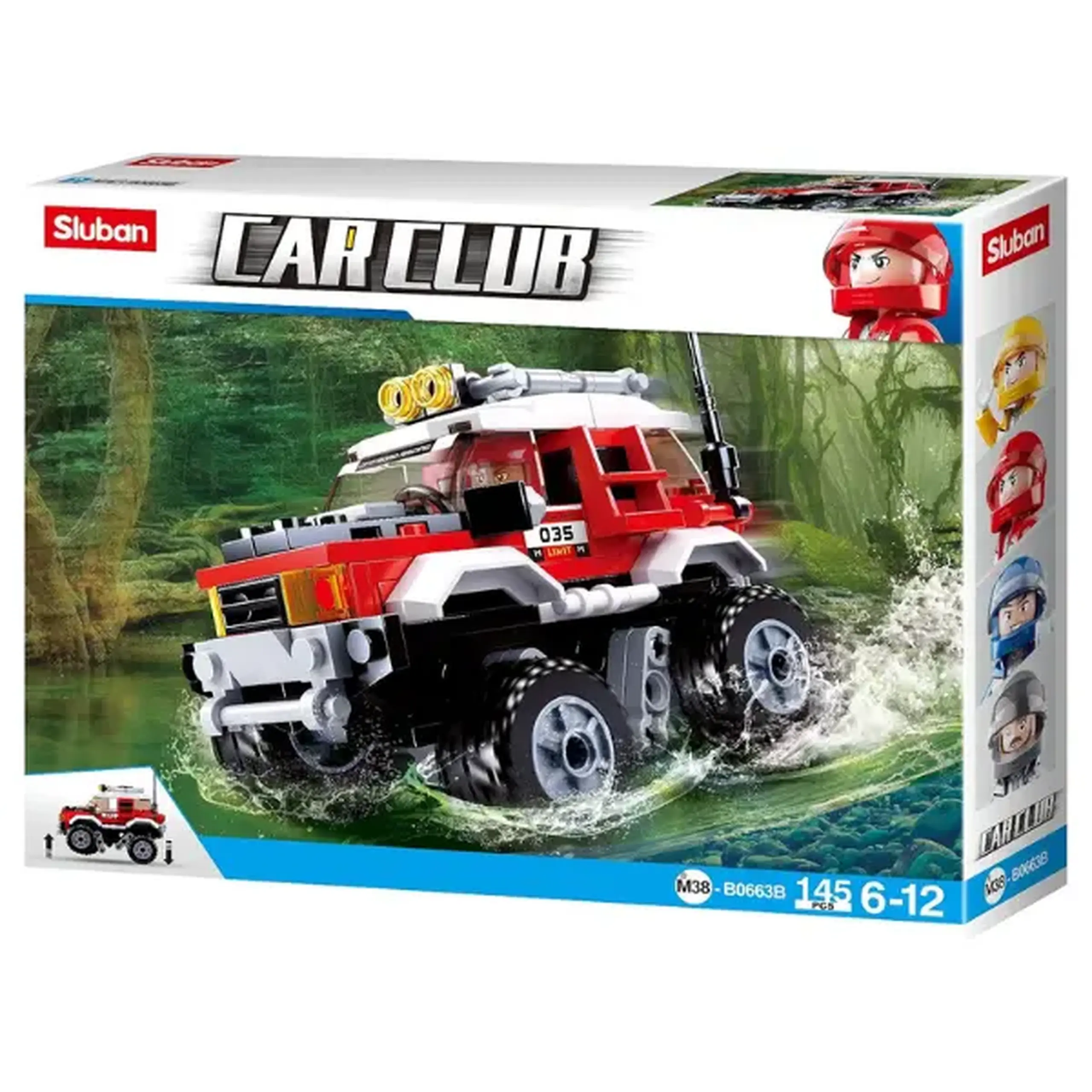 Set de construcție „SUV roșu”, 145 elem.