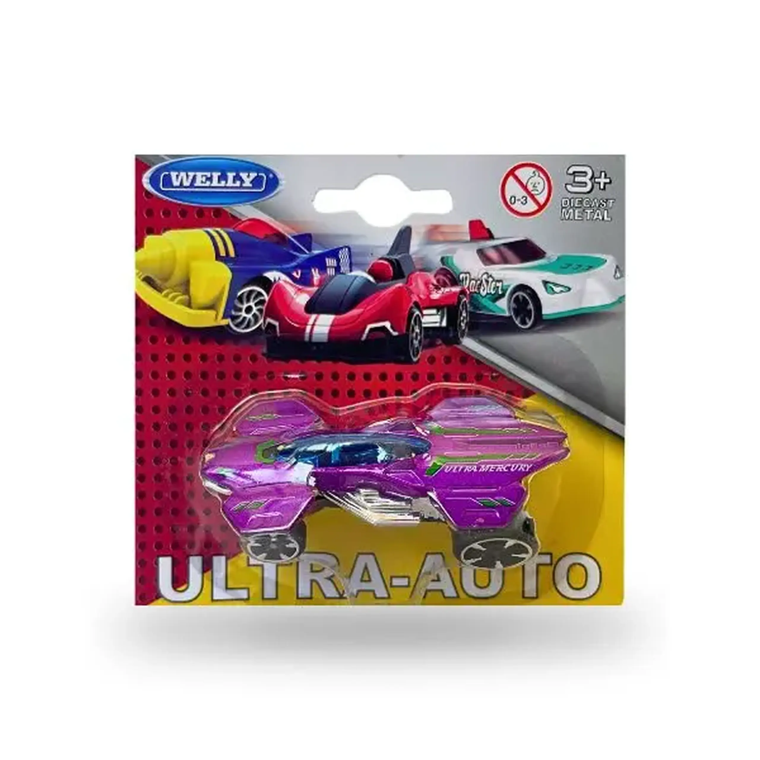 Mașini Metalice de Colecție 1:60 WELLY, 12 modele ULTRA AUTO