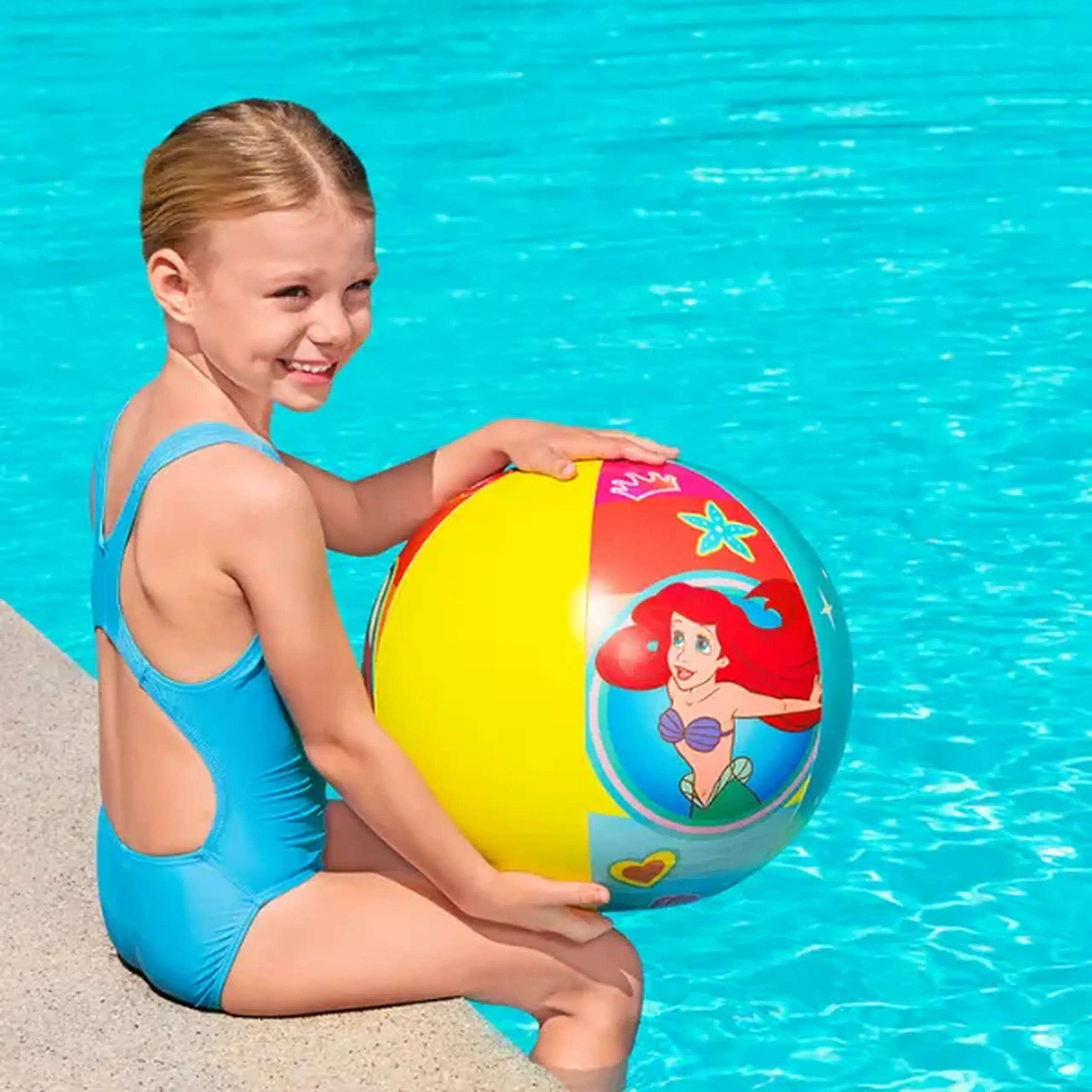 Bestway Minge gonflabilă pentru plajă “Prințesele Disney”, D 51 cm