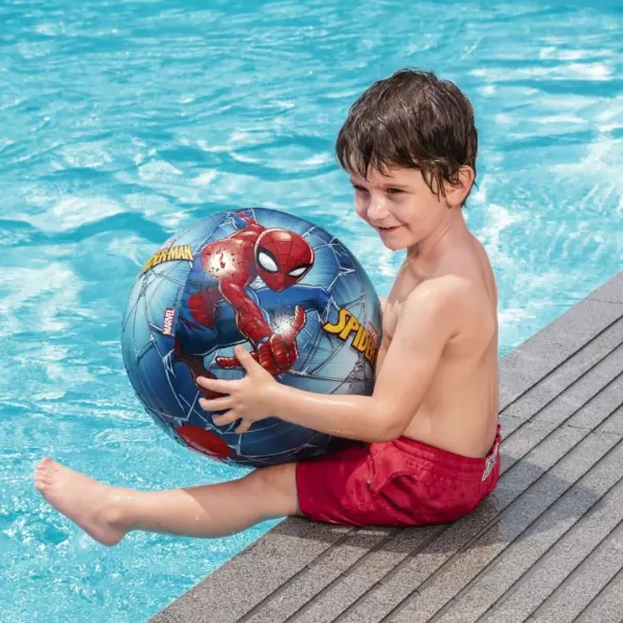 Bestway Minge gonflabilă pentru plajă "Omul păianjen", D 51 cm