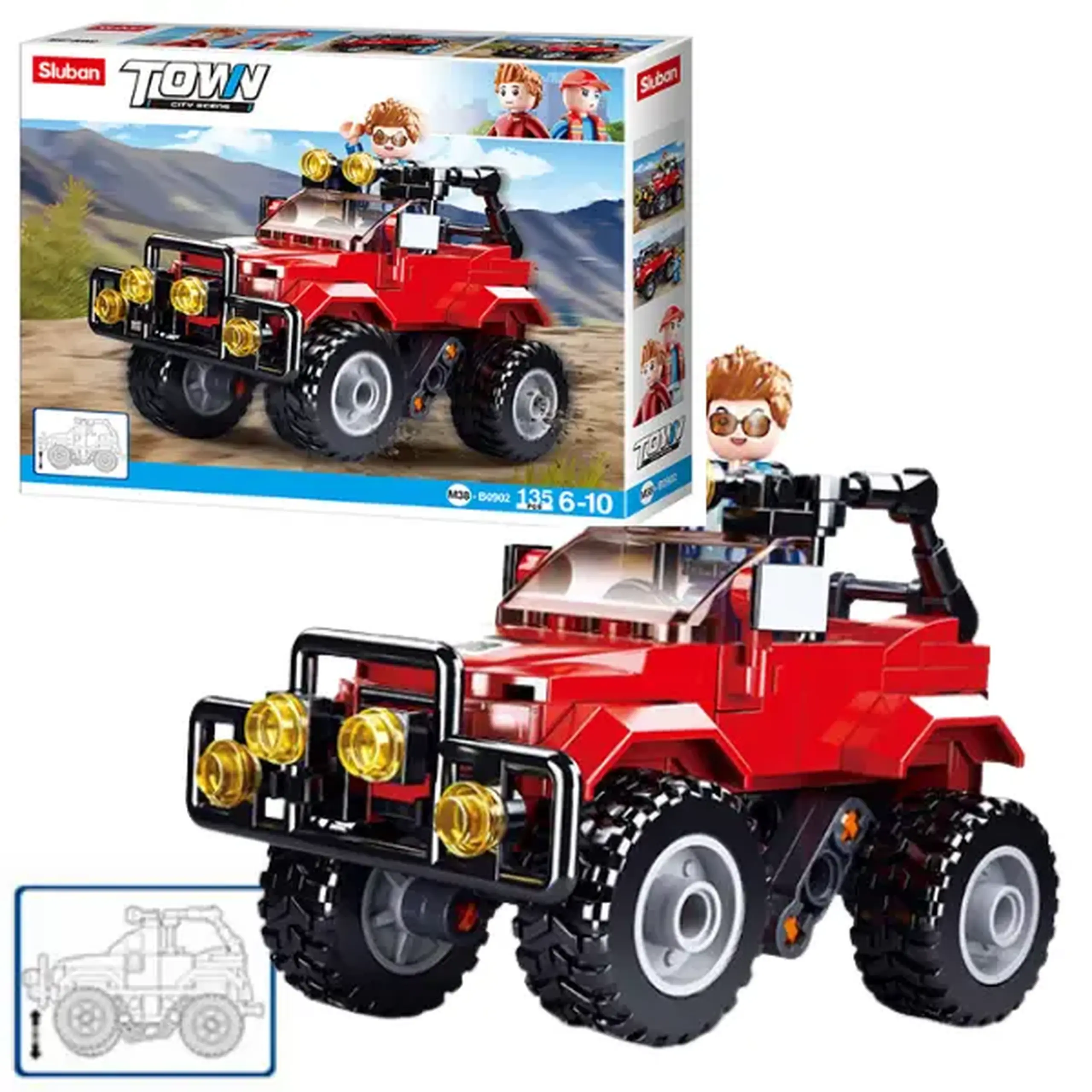 Set de construcție ”Jeep”, 135 elem.