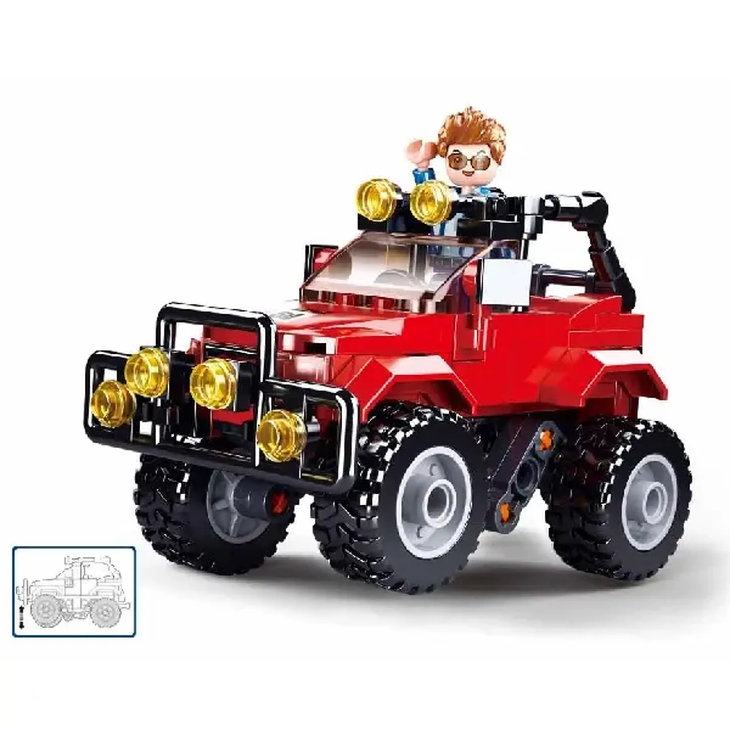 Set de construcție ”Jeep”, 135 elem.