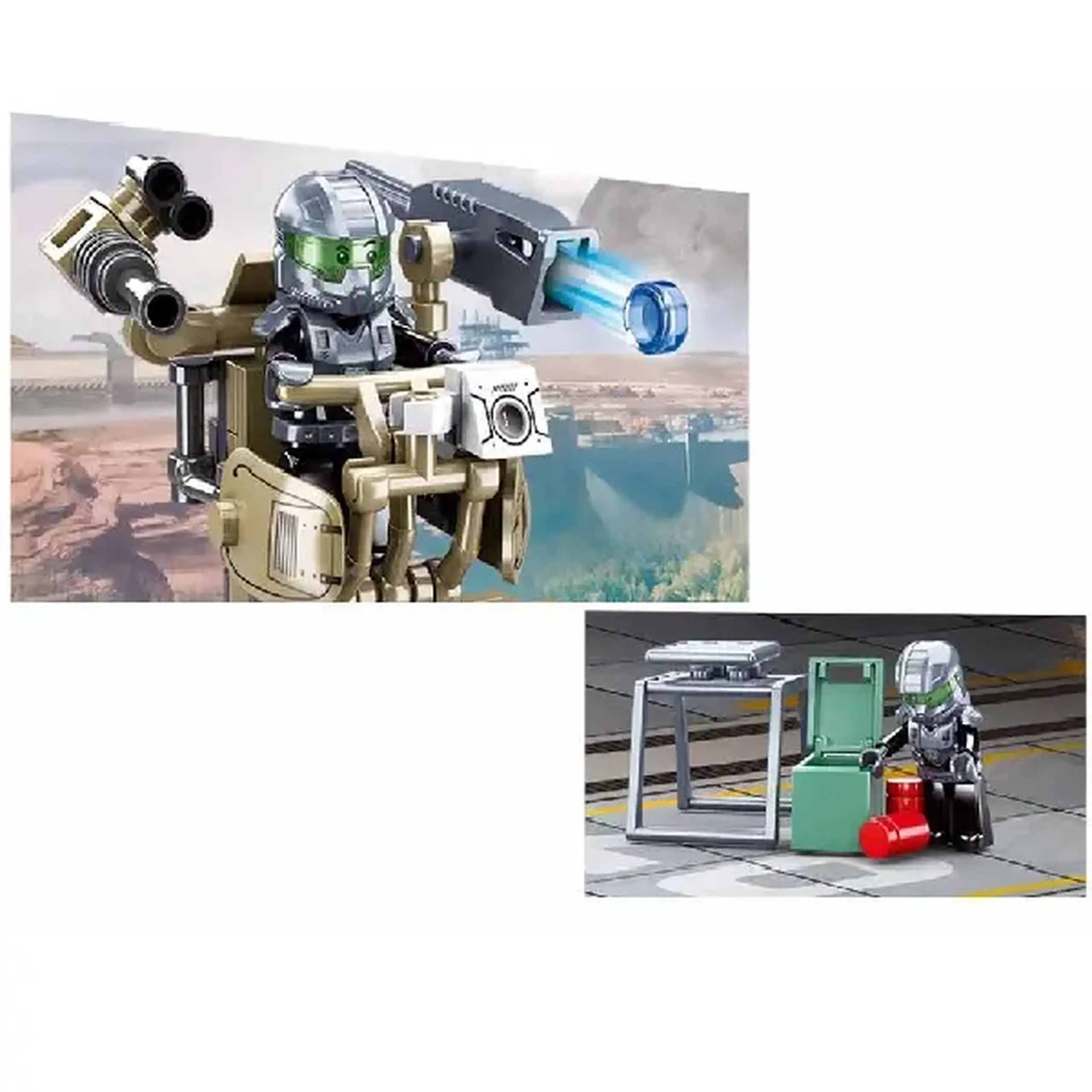 Set de construcție ”Robot-soldat AF1”, 126 elem.