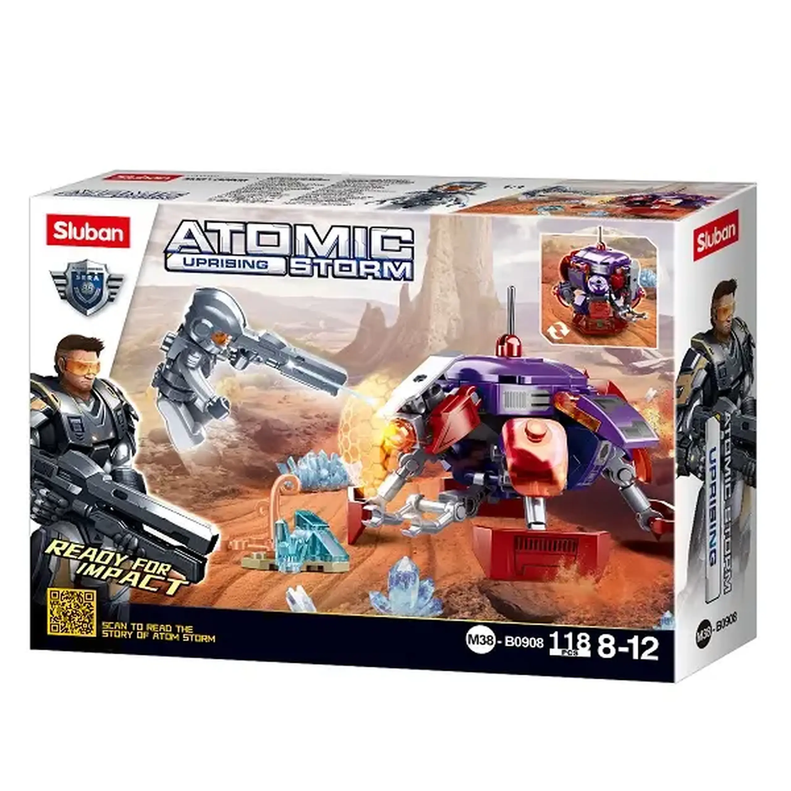 Set de construcție „Centru de comandă - robot”, 118 elem.