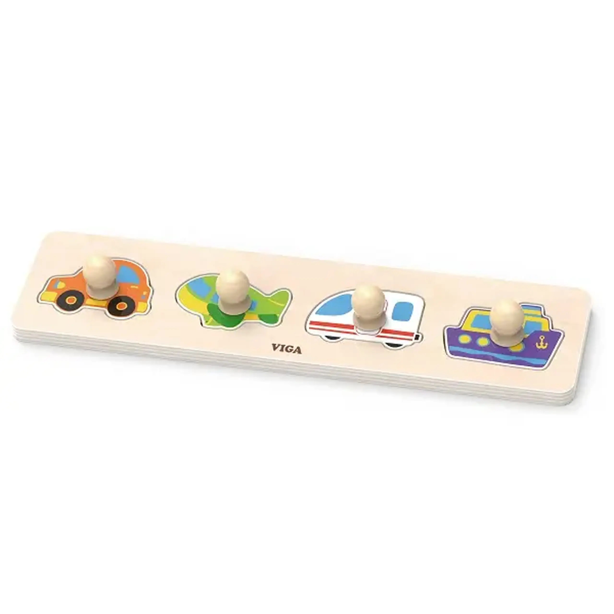 Puzzle din lemn cu buton „Autoturisme"