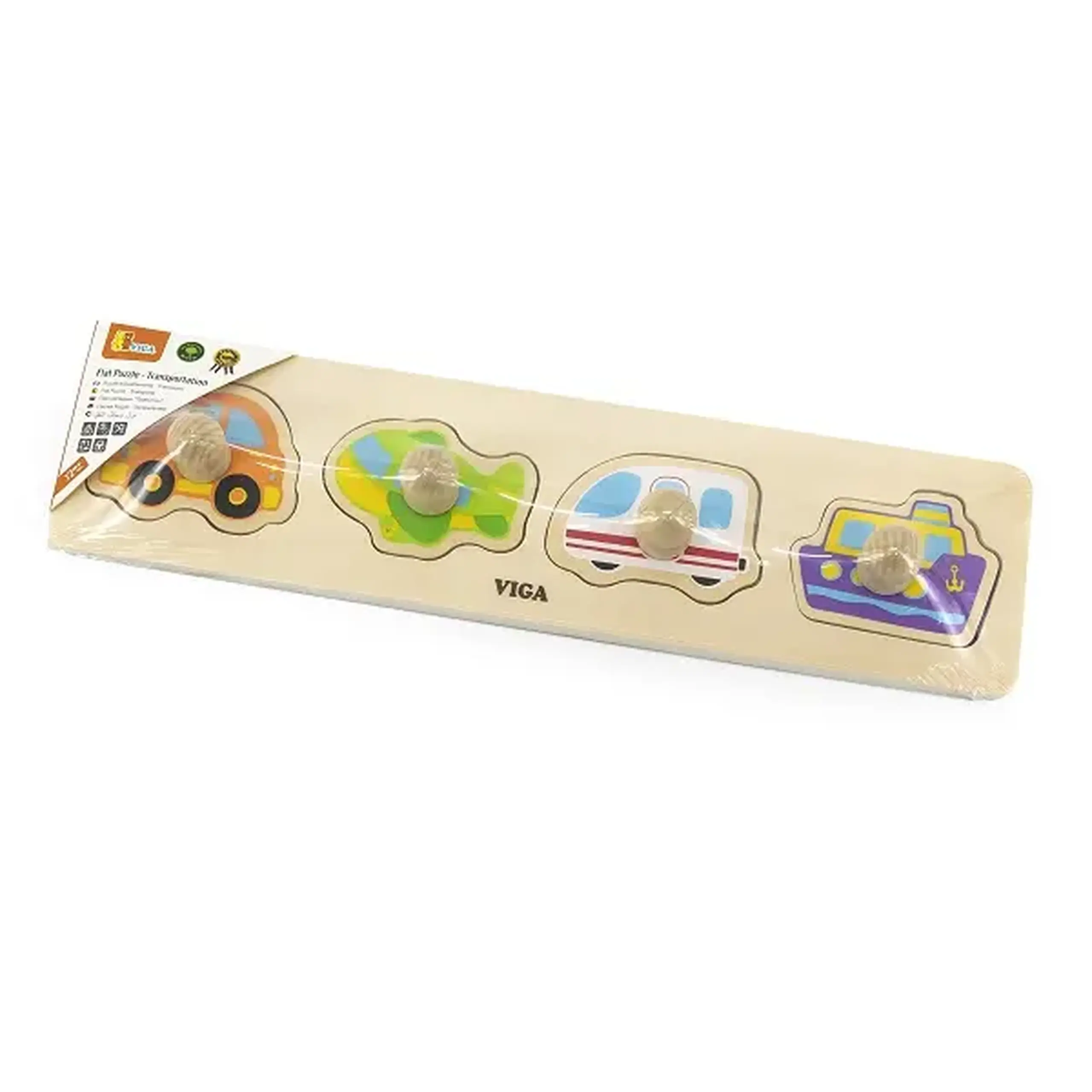 Puzzle din lemn cu buton „Autoturisme"