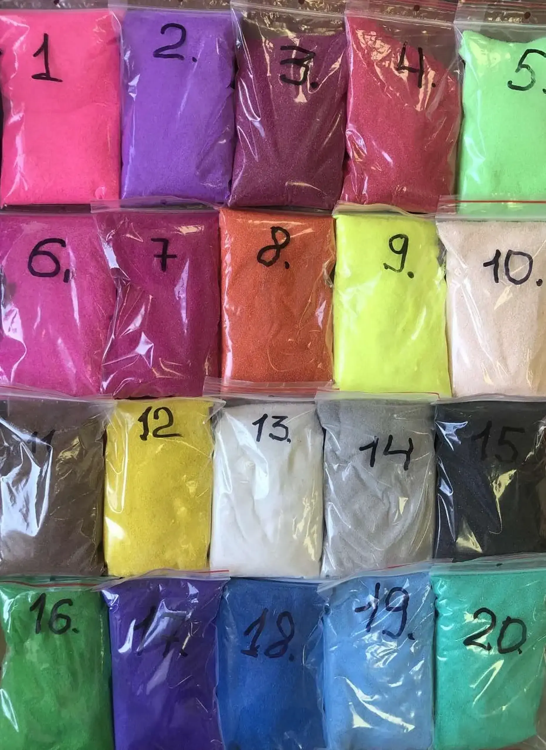Nisip decorativ (20 culori)