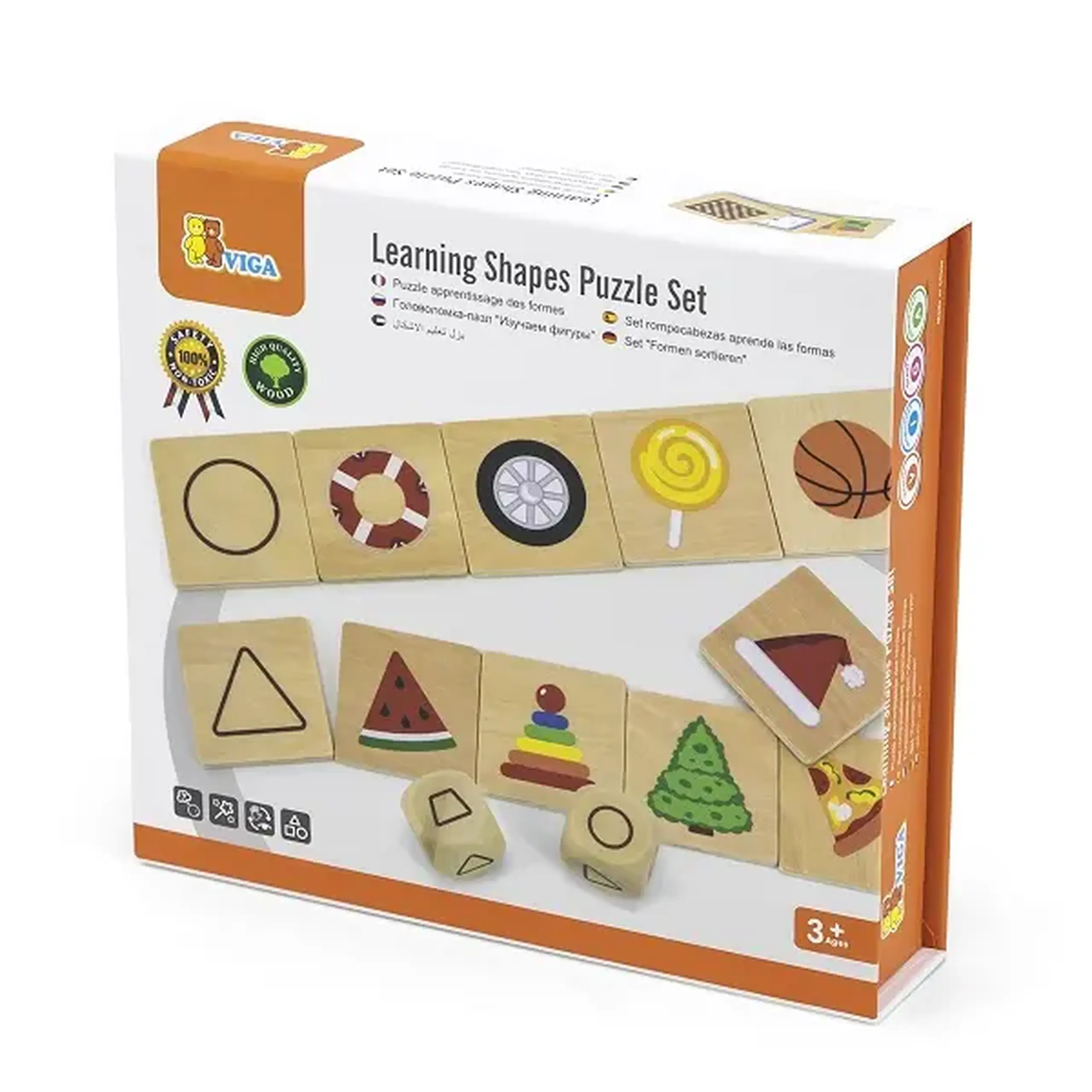 Joc logic de puzzle „Studiem formele” 35 elem.