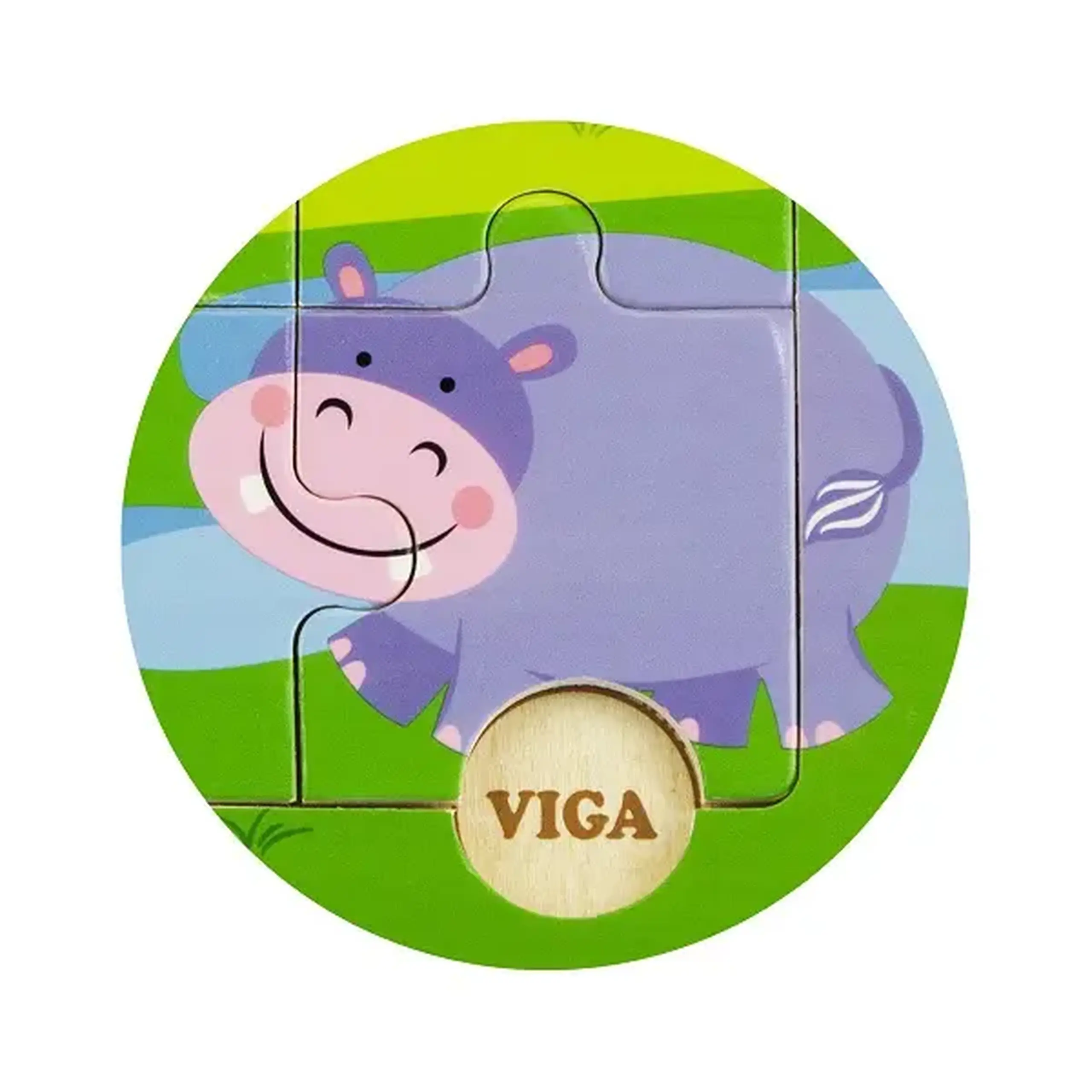 Puzzle din lemn "Safari" 9 elem.