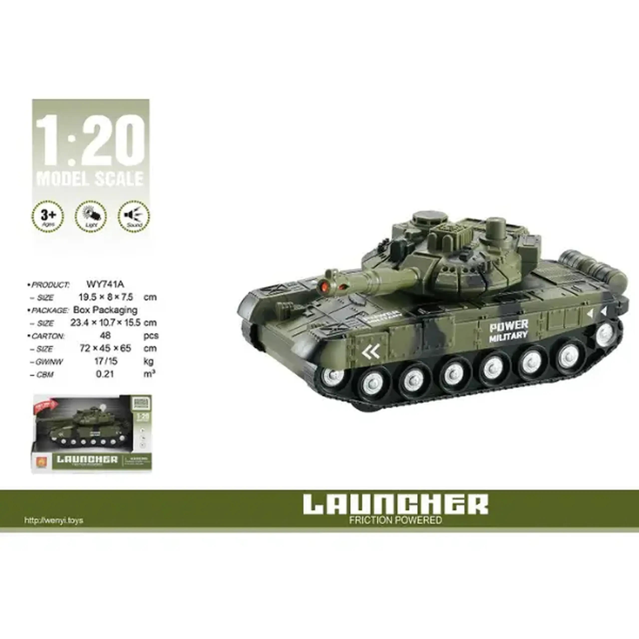 1:20 Tanc cu inerție (lumină / sunet)