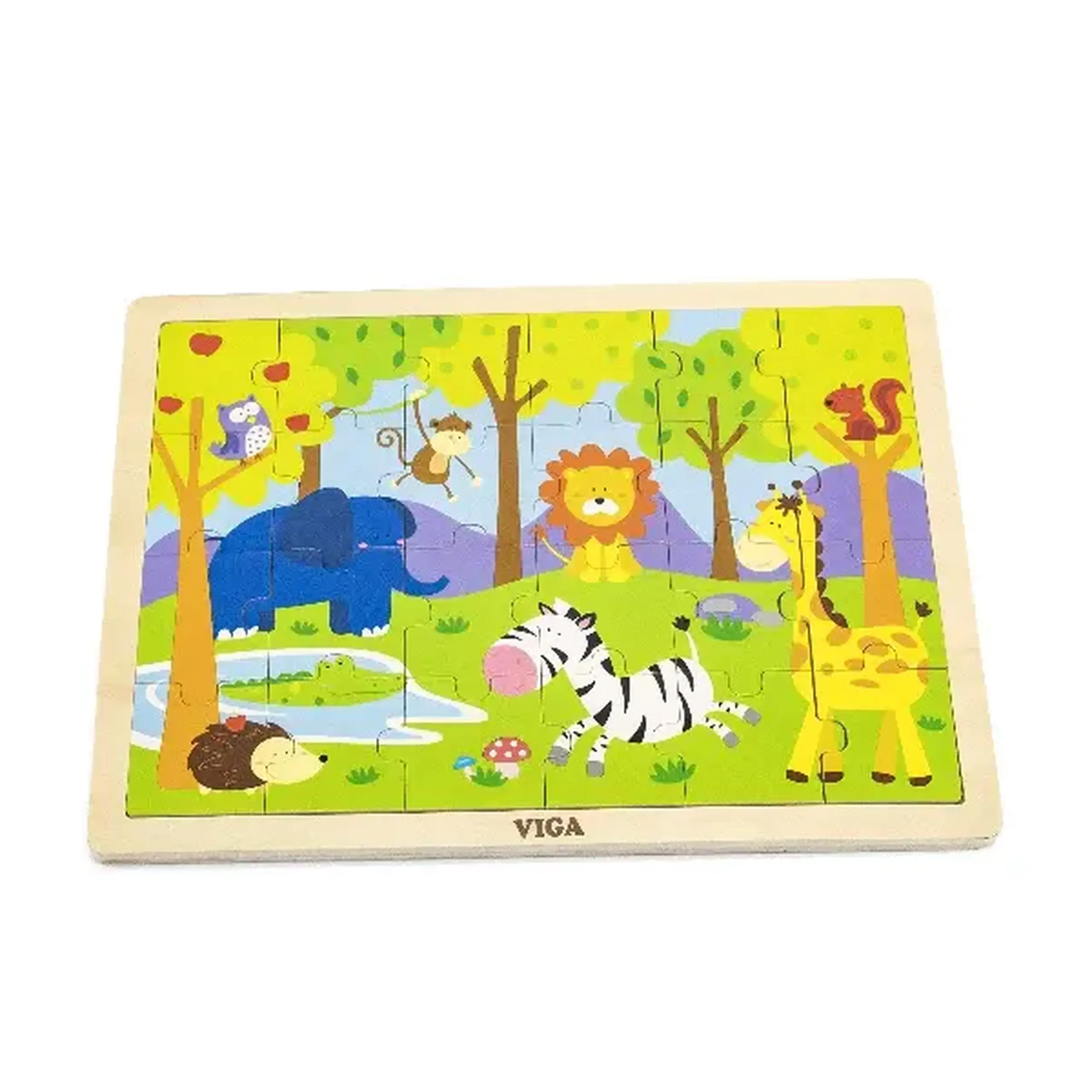 Puzzle din lemn "Animăluțe" 24 elem.