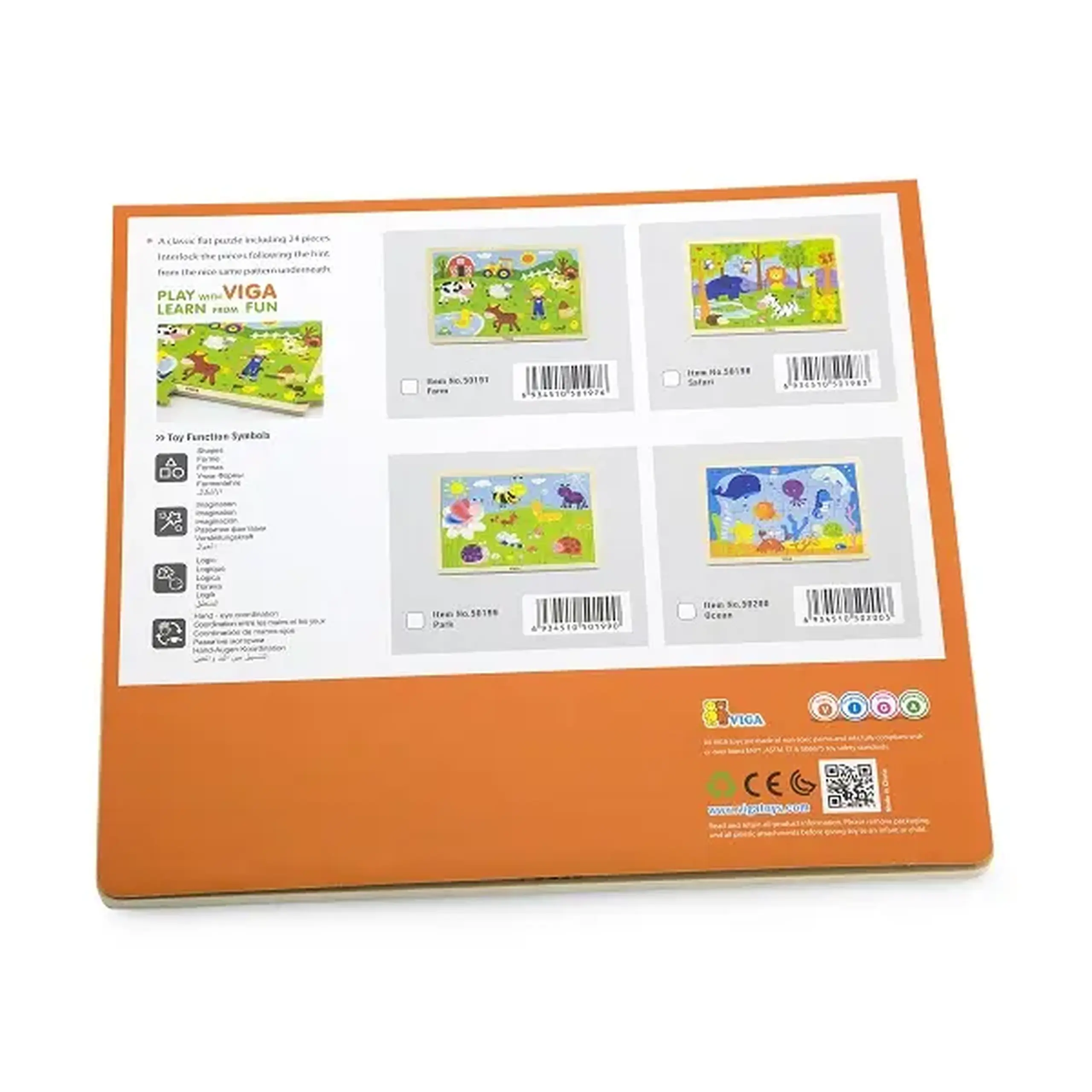 Puzzle din lemn "Animăluțe" 24 elem.