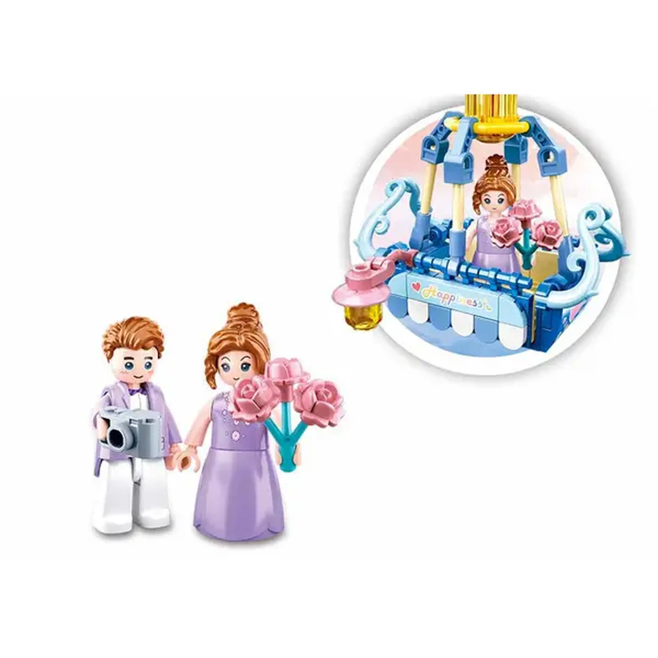 Set de construcție ”Balon cu aer cald”, 124 elem.