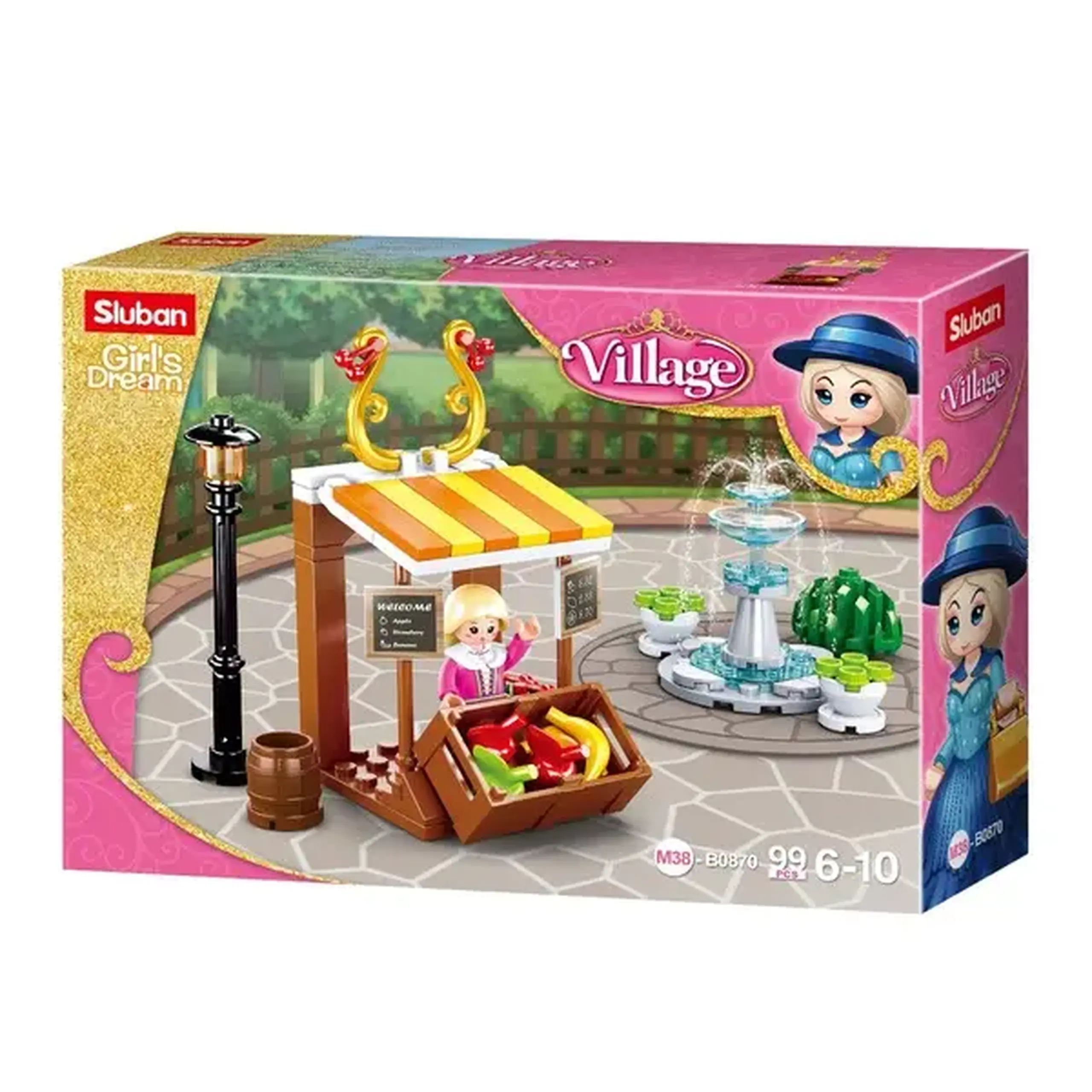 Set de construcție ”Magazin de fructe”, 99 elem.