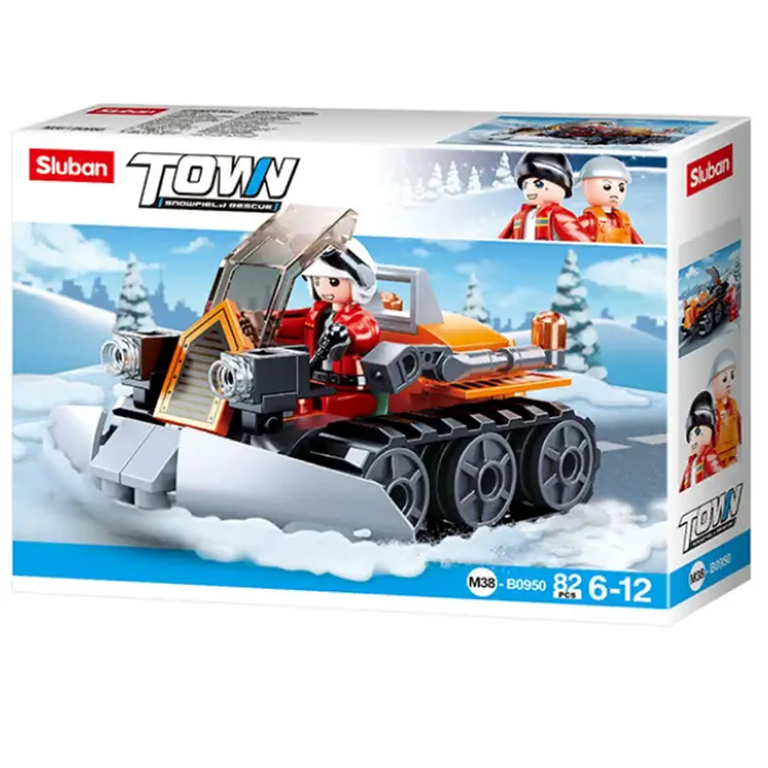 Set de construcție „ATV pentru deszăpezire”, 82 elem
