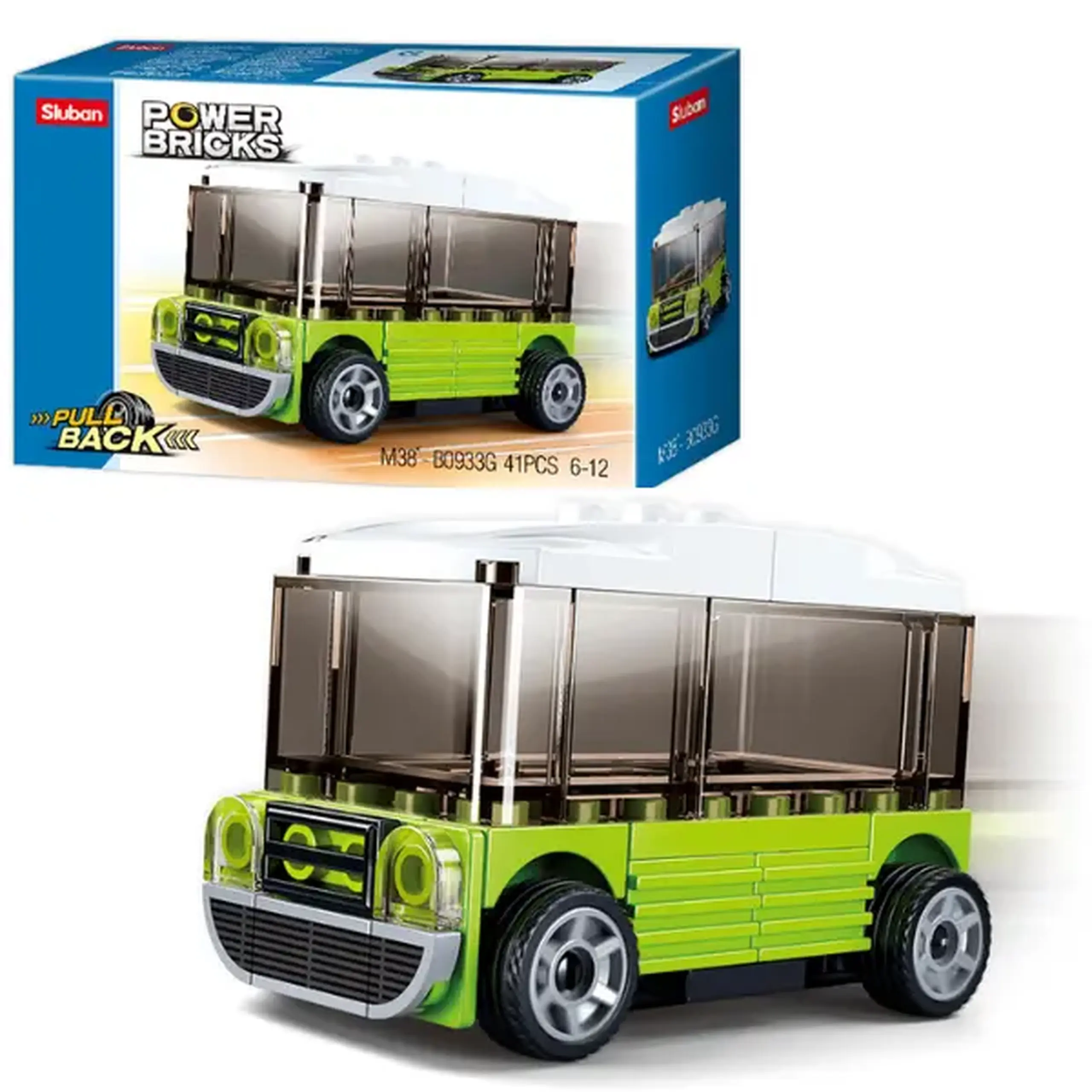 Set de construcție ”Transport urban”, cu inerție 8 modele, de la 41 pînă la 57 elem.