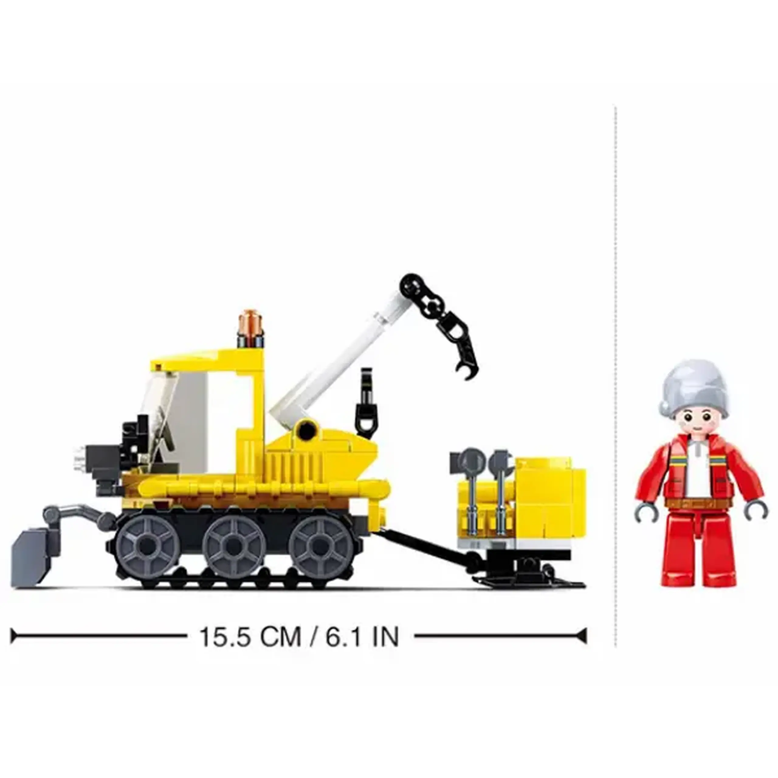 Set de construcție ”Mașină pentru deszăpezire”, 145 elem.