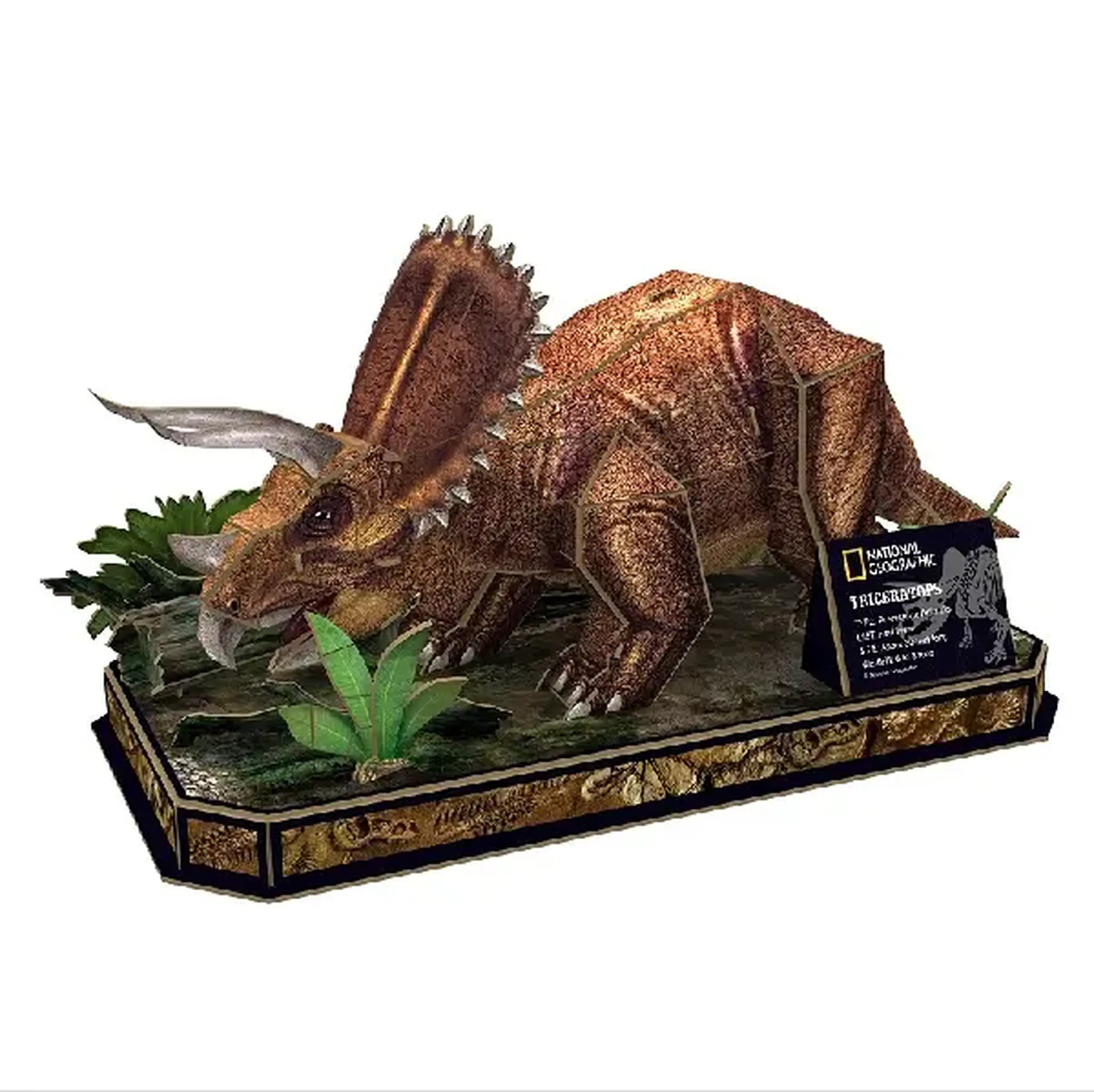 3D puzzle “Triceratops”, 44 elemente