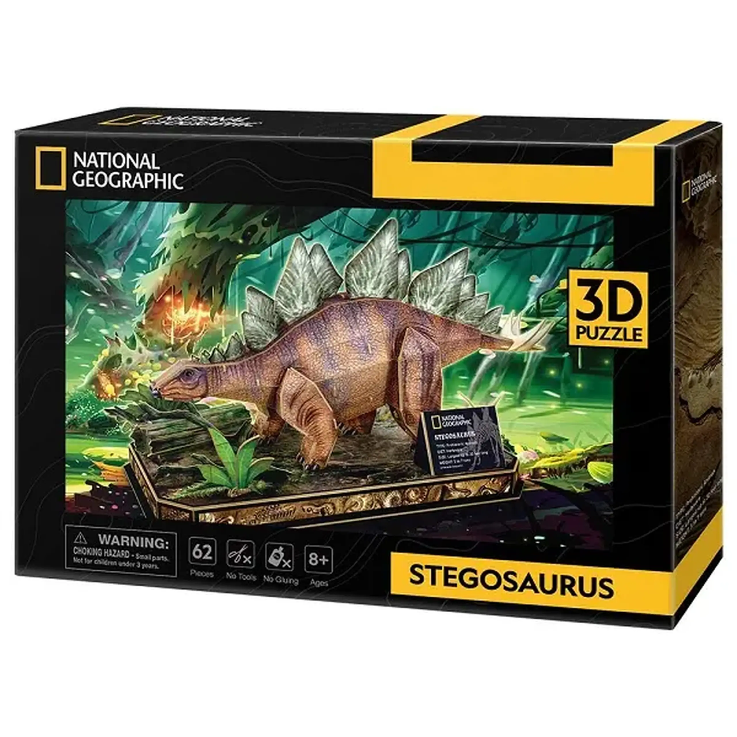 3D puzzle “Stegosaurus”, 62 elemente