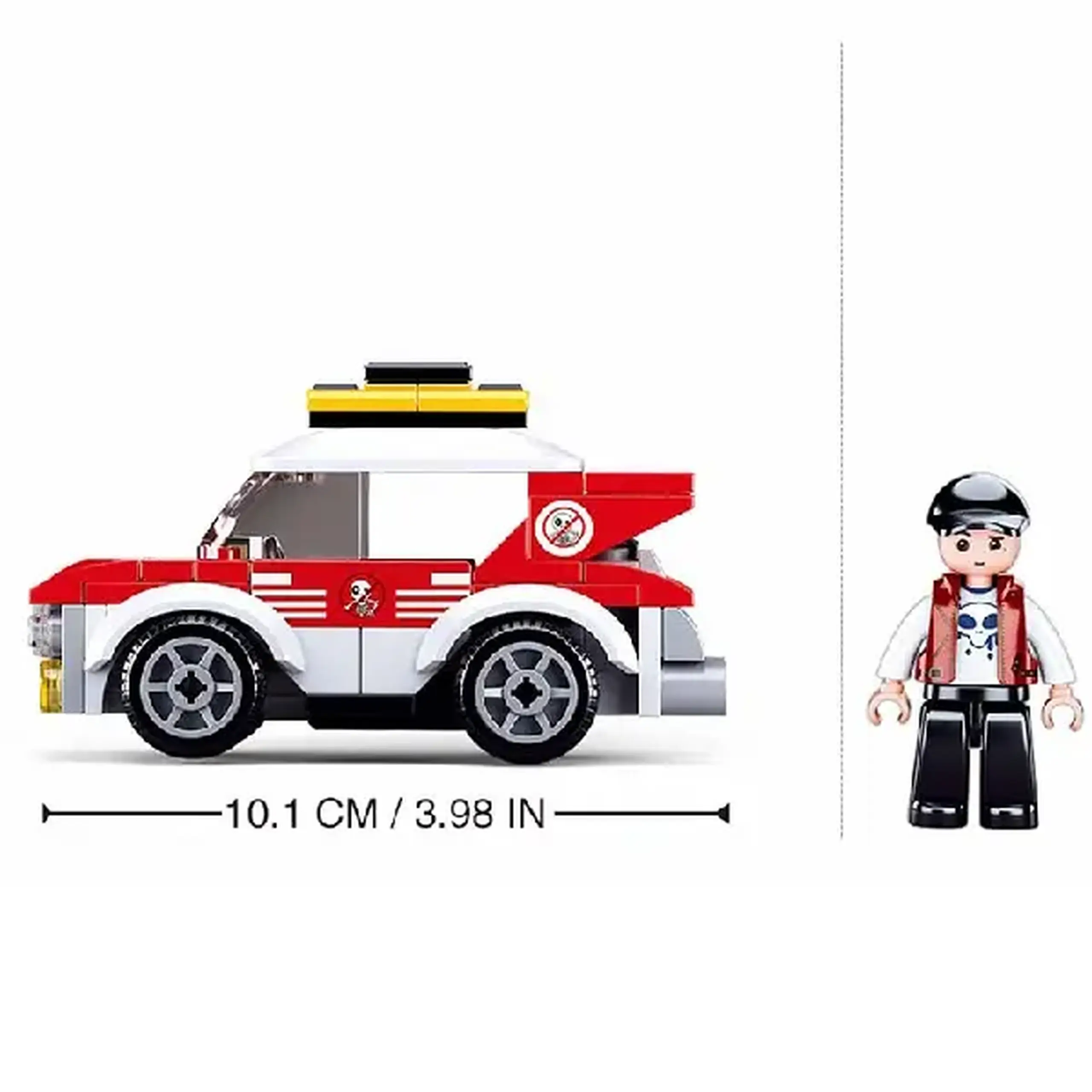 Set de construcție ”Mașină de raliu” cu inerție, 88 elem.