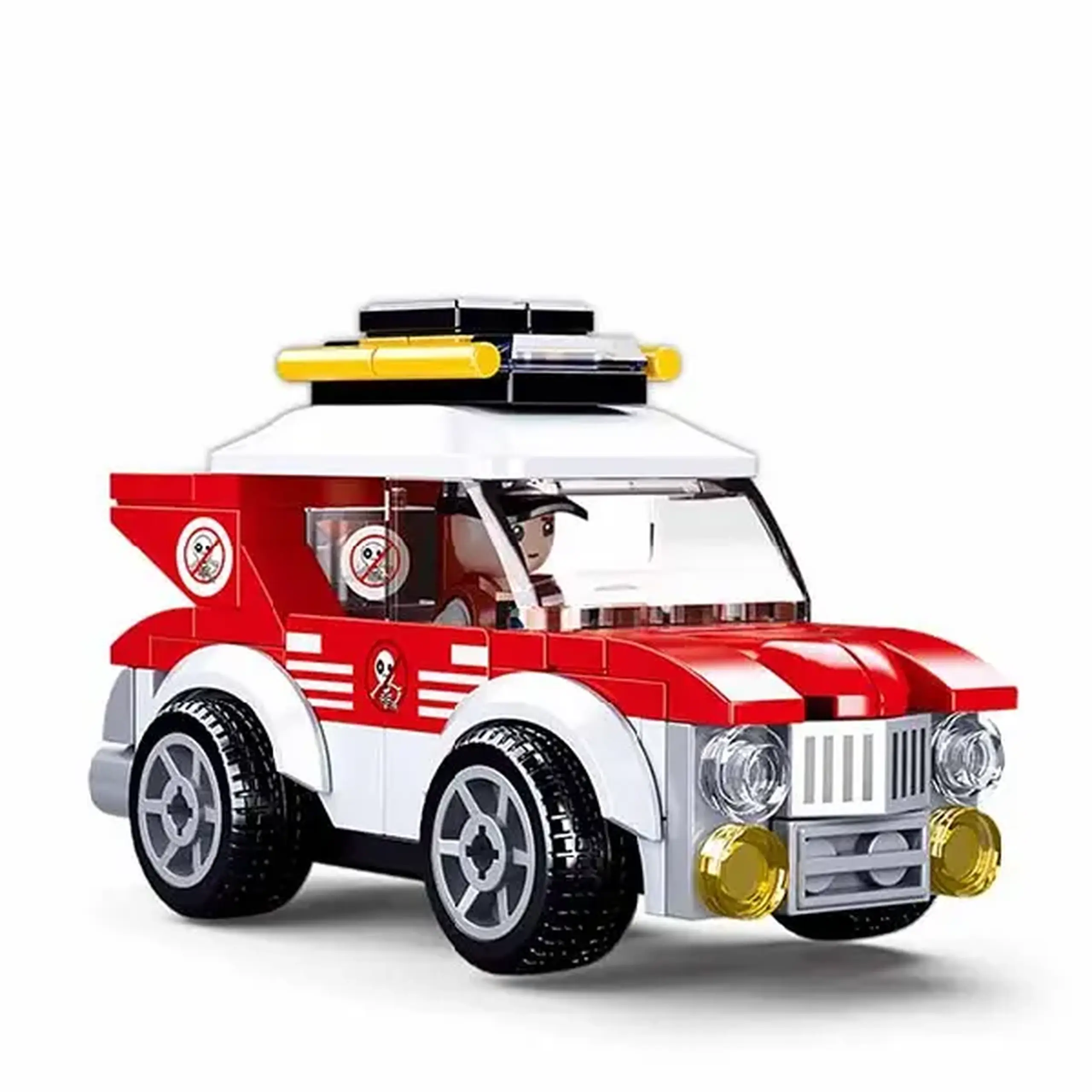 Set de construcție ”Mașină de raliu” cu inerție, 88 elem.