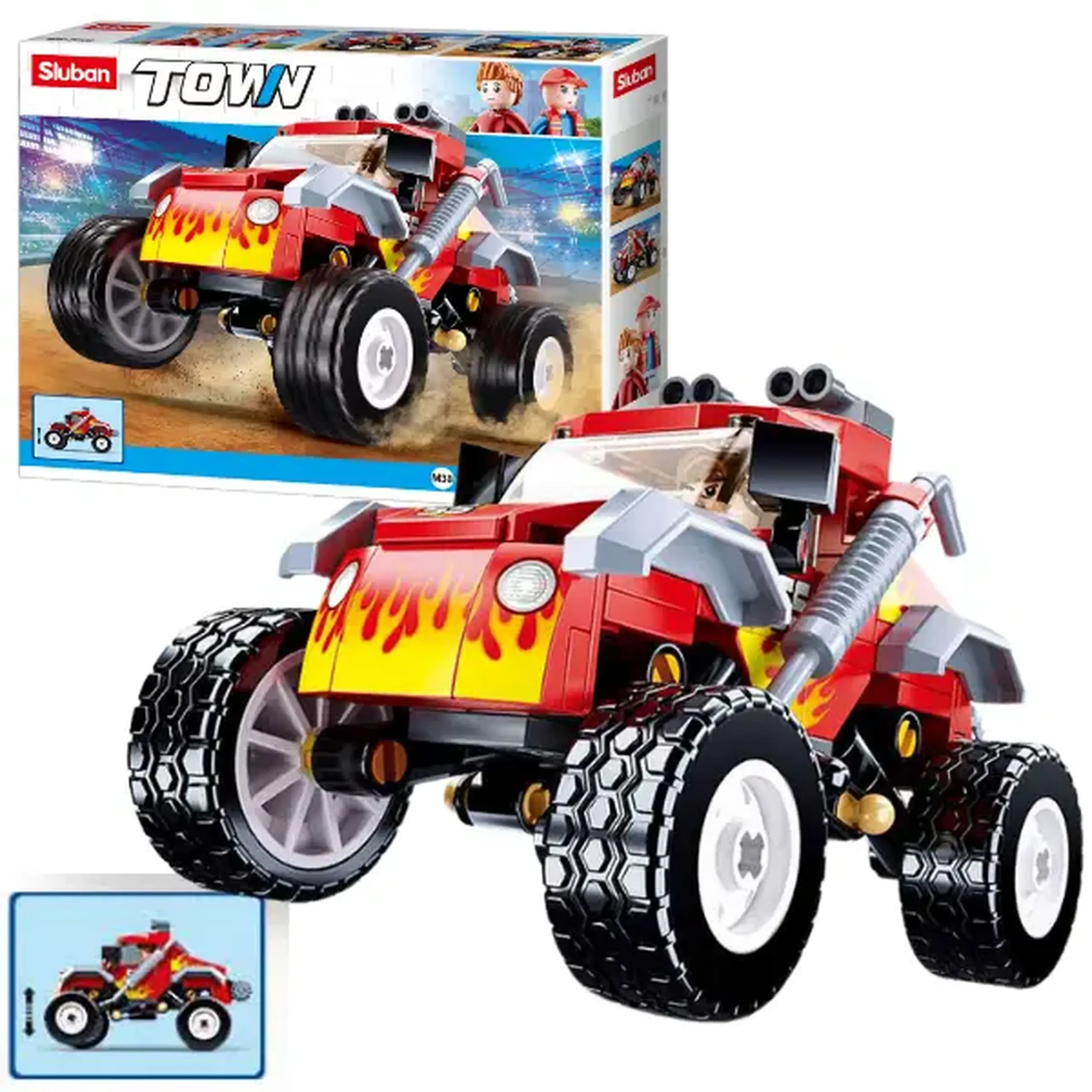 Set de construcție ”SUV roșu”, 150 elem.