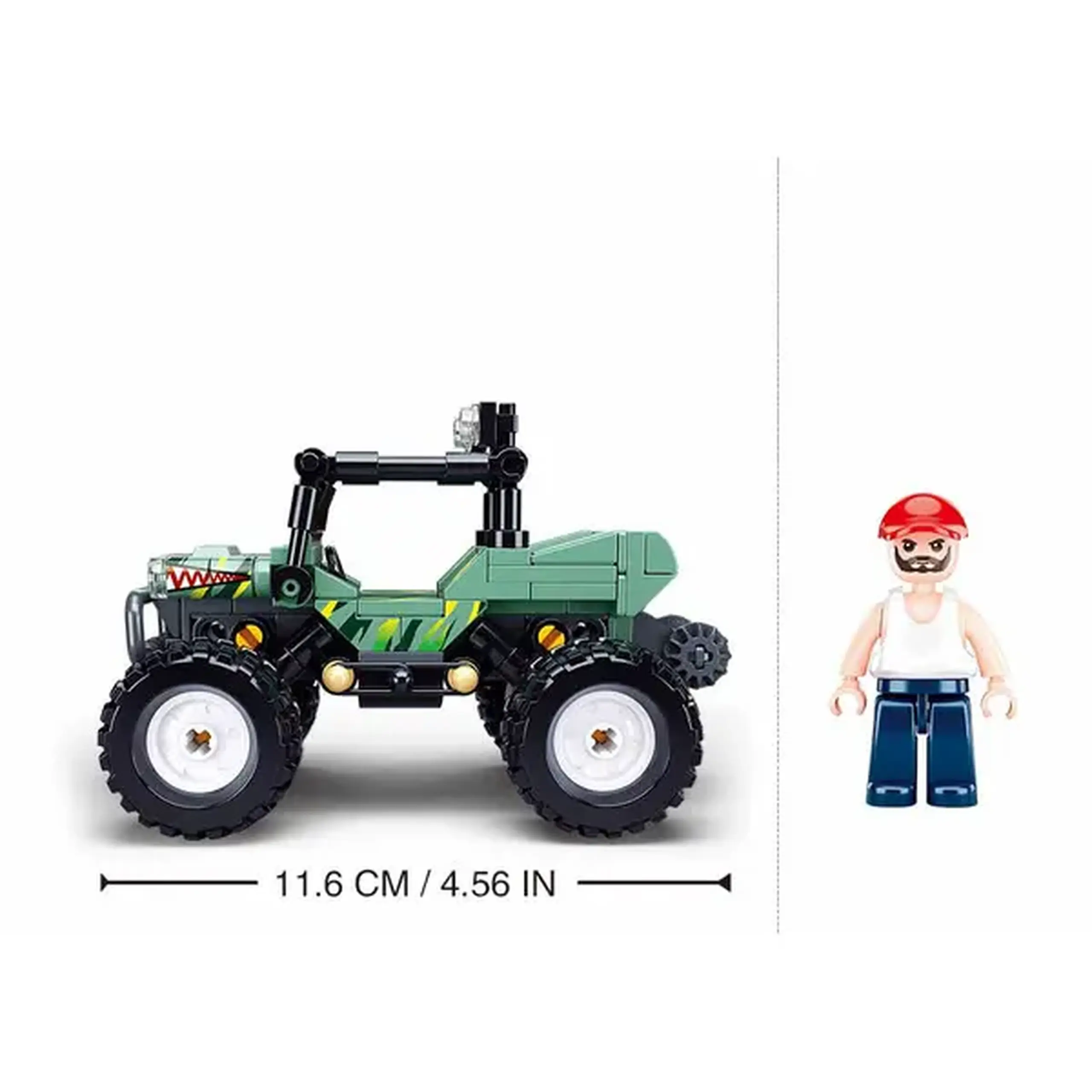 Set de construcție ”SUV Verde”, 155 elem.