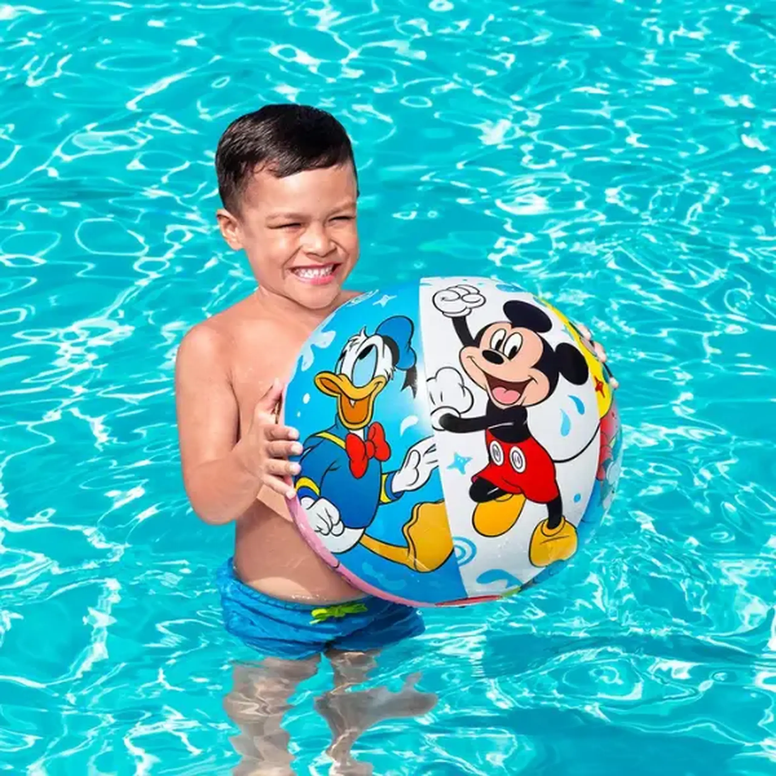 Bestway Minge gonflabilă pentru plajă “Mickey și prieteni”, D 51 cm