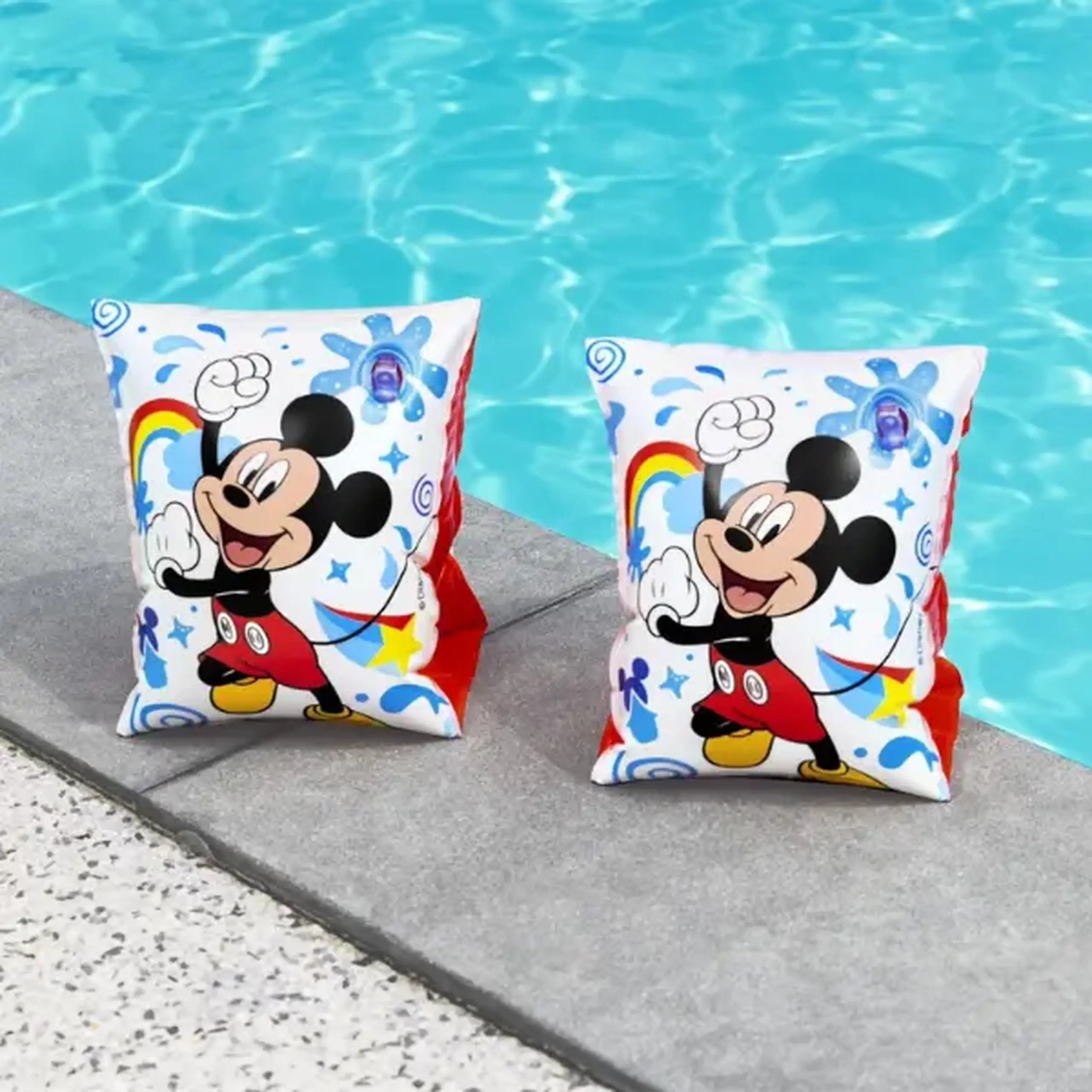 Bestway Aripioare de înot gonflabile “Mickey și prietenii” 23×15 cm, 3-6 ani